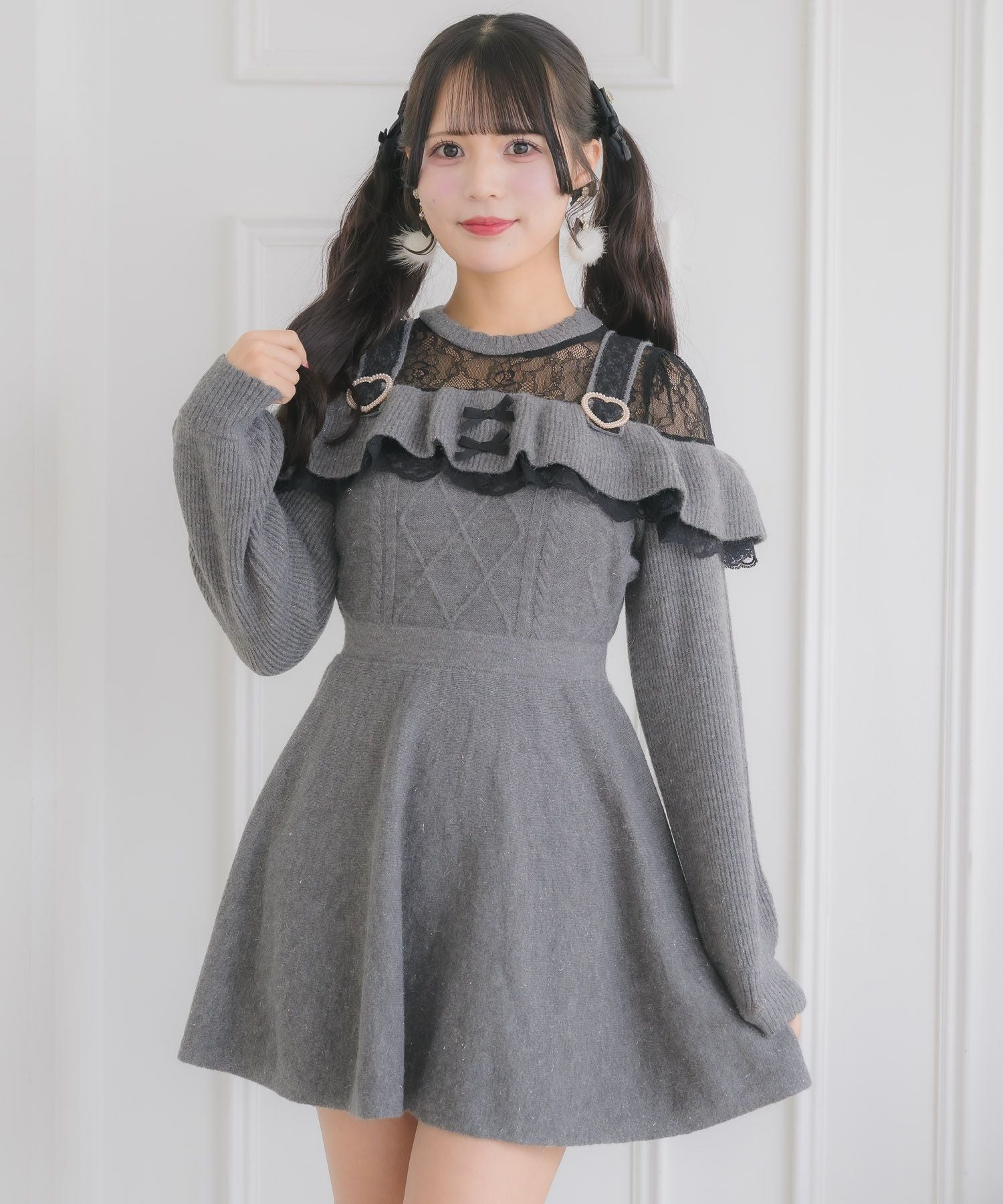 ケーブルラメニットワンピース | Rlab store
