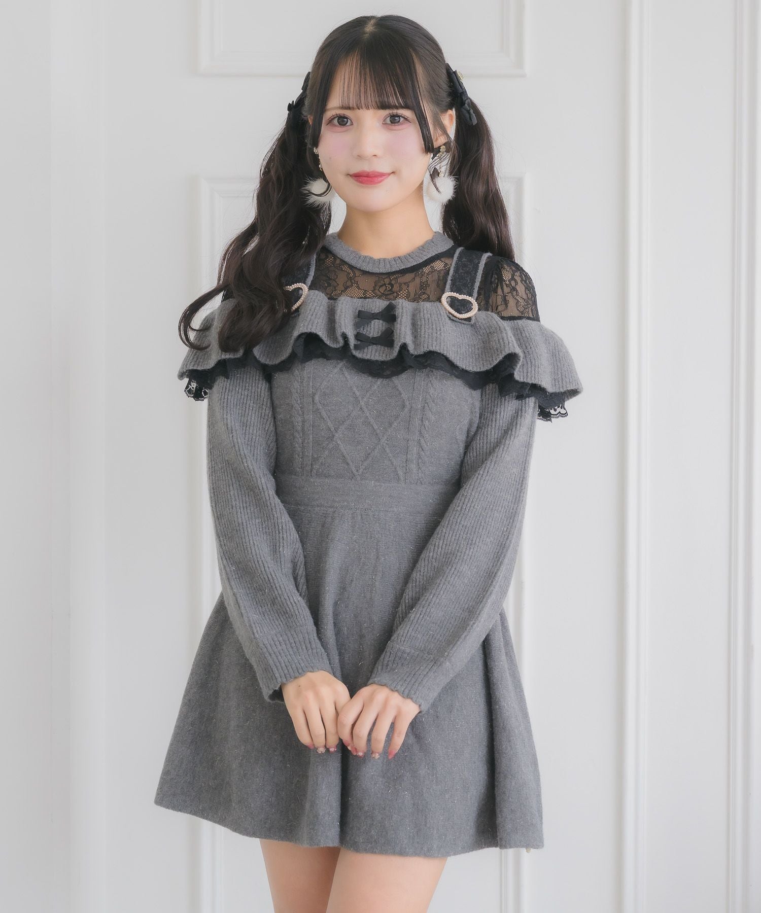 ケーブルラメニットワンピース | Rlab store