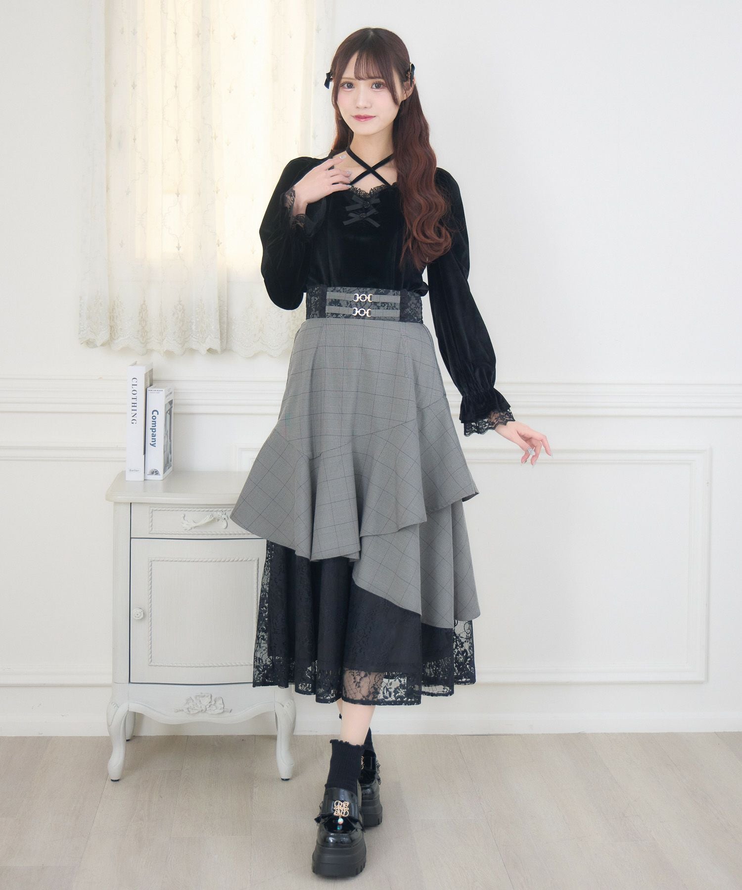 ローズリボンベロアトップス | Rlab store