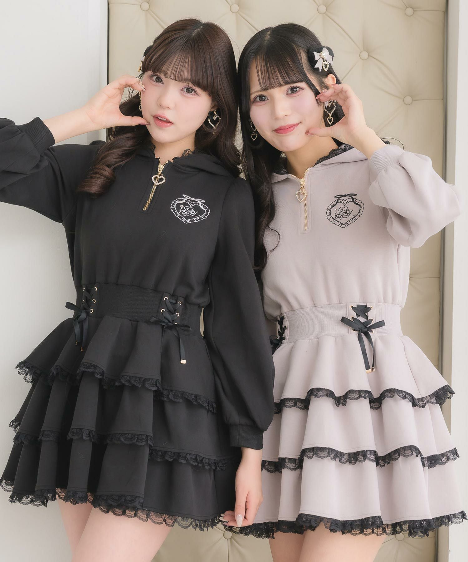 肩リボンニットミニワンピース | Rlab store