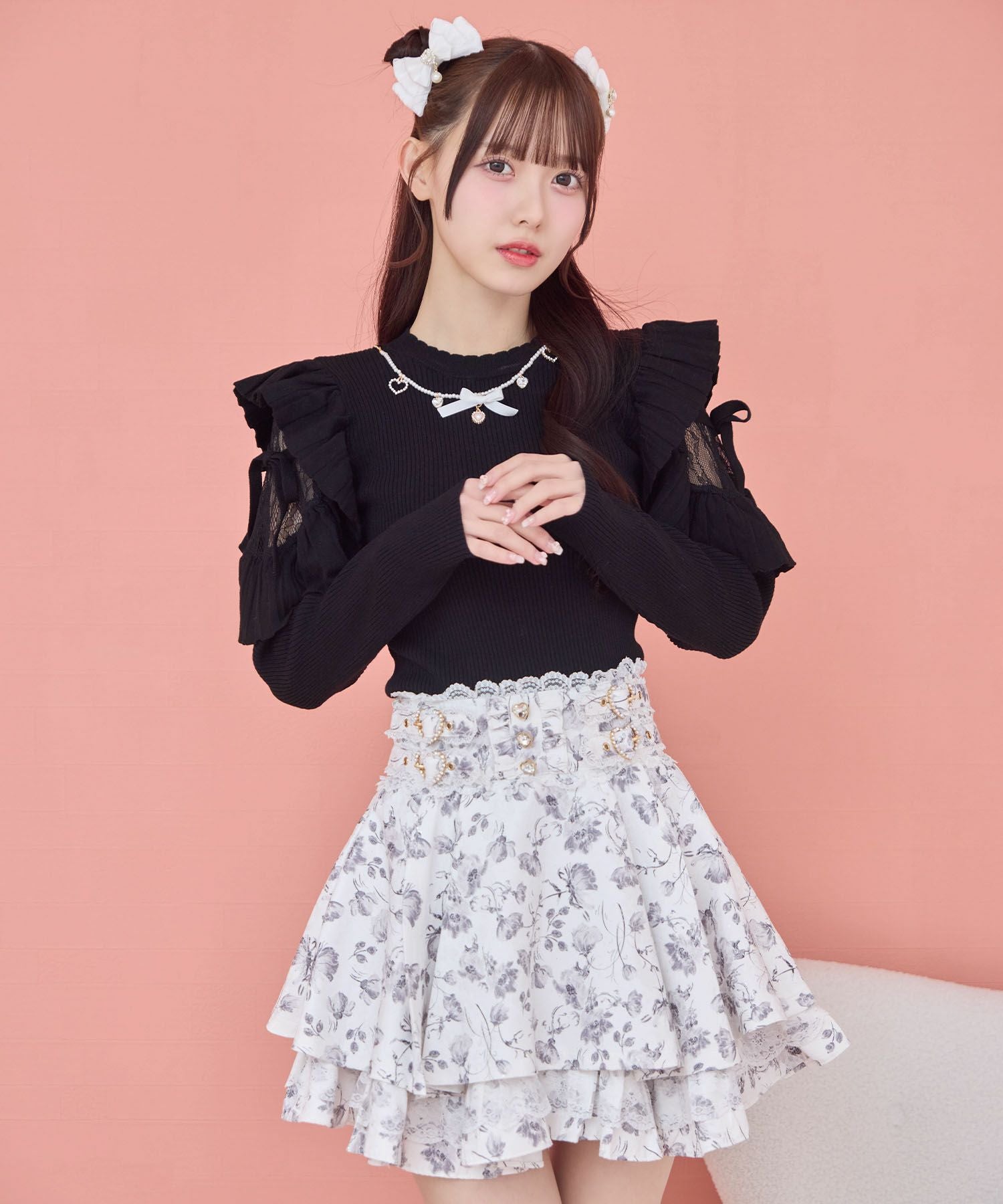 美品　完売品✨Sov. ソブ　花柄　フレアスカート ダブルスタンダード BOTTOMS | Night STORE | ダブルスタンダードクロージング公式通販