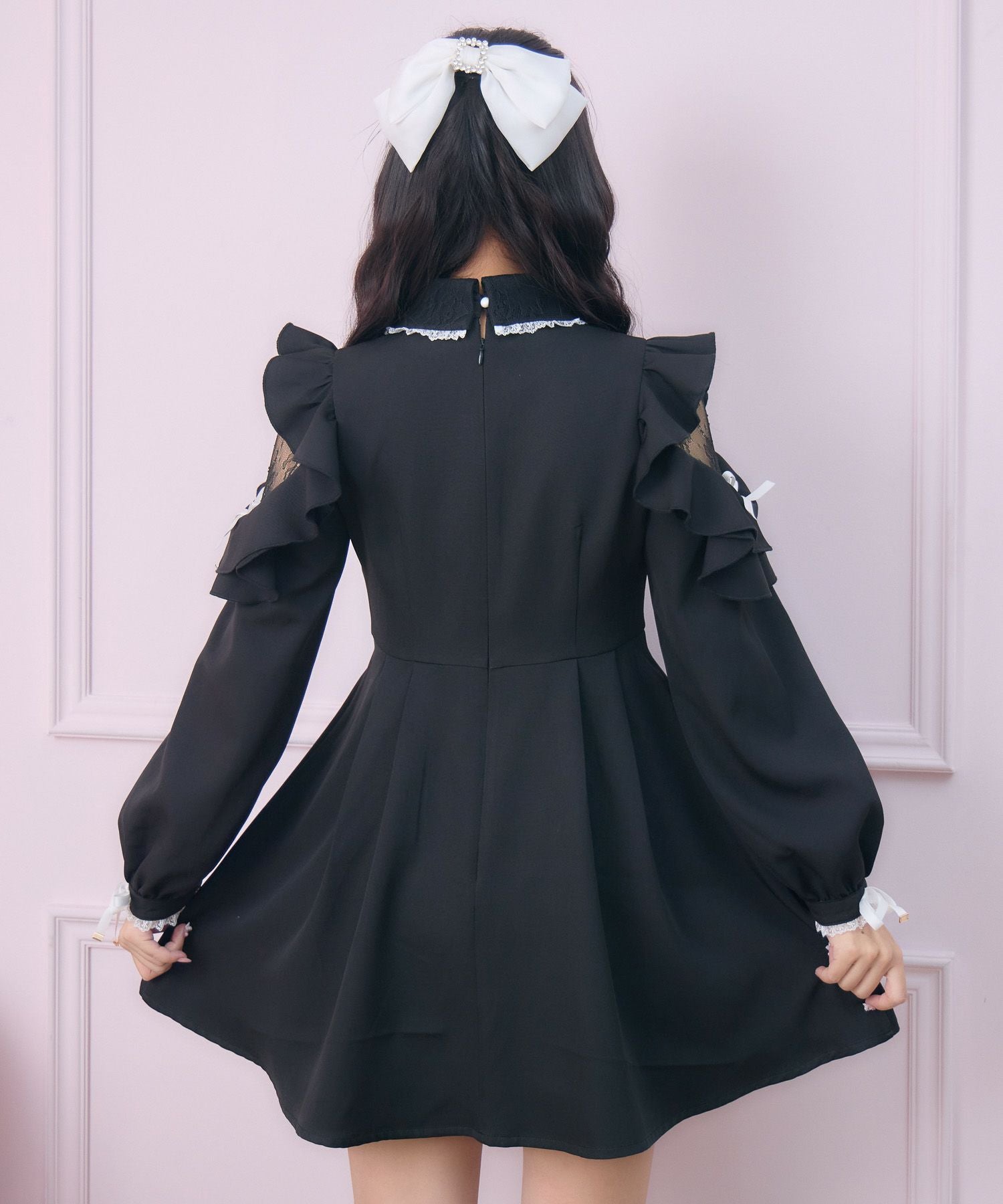 チュールエプロン付きメイドワンピース | Rlab store