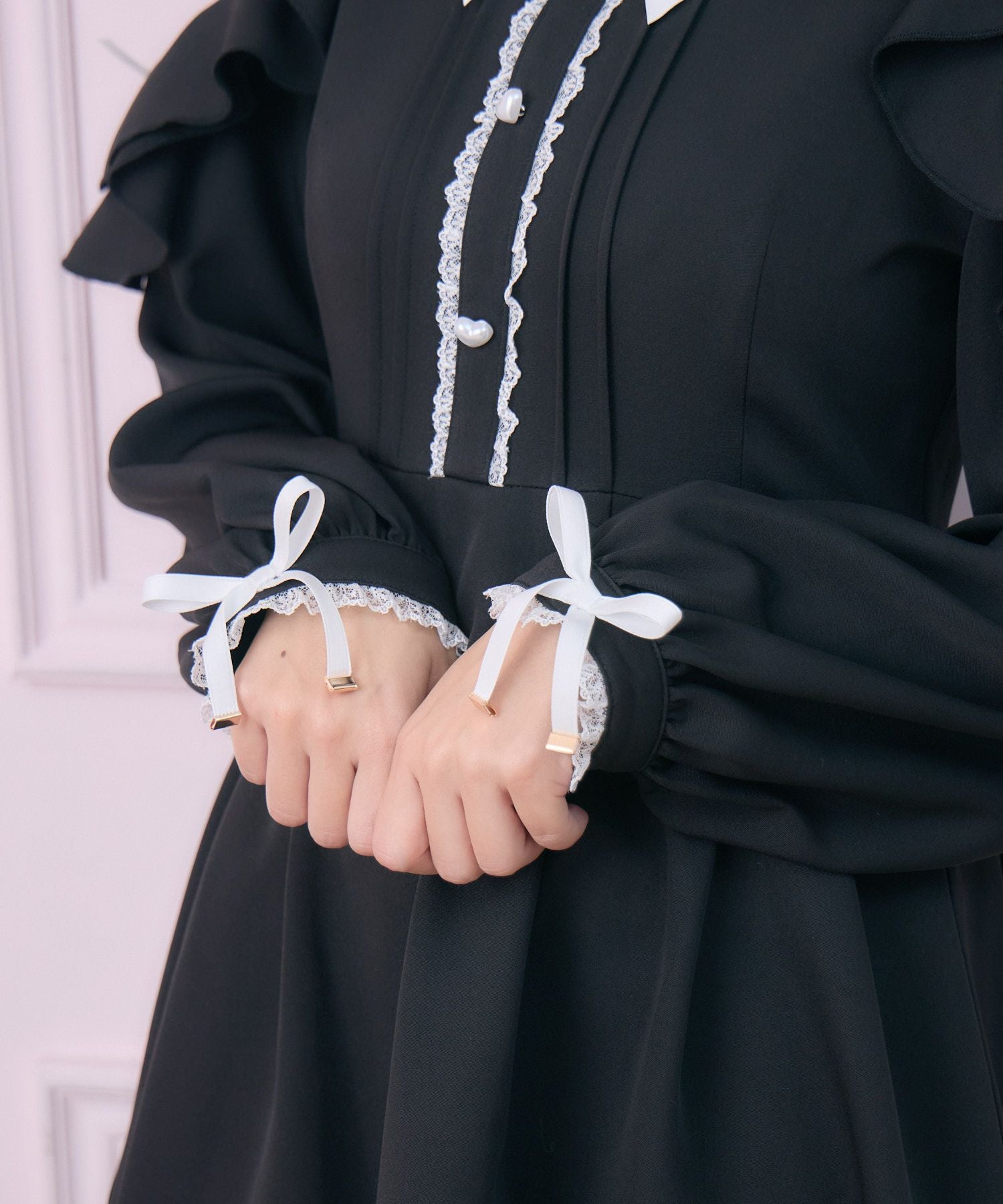 チュールエプロン付きメイドワンピース | Rlab store