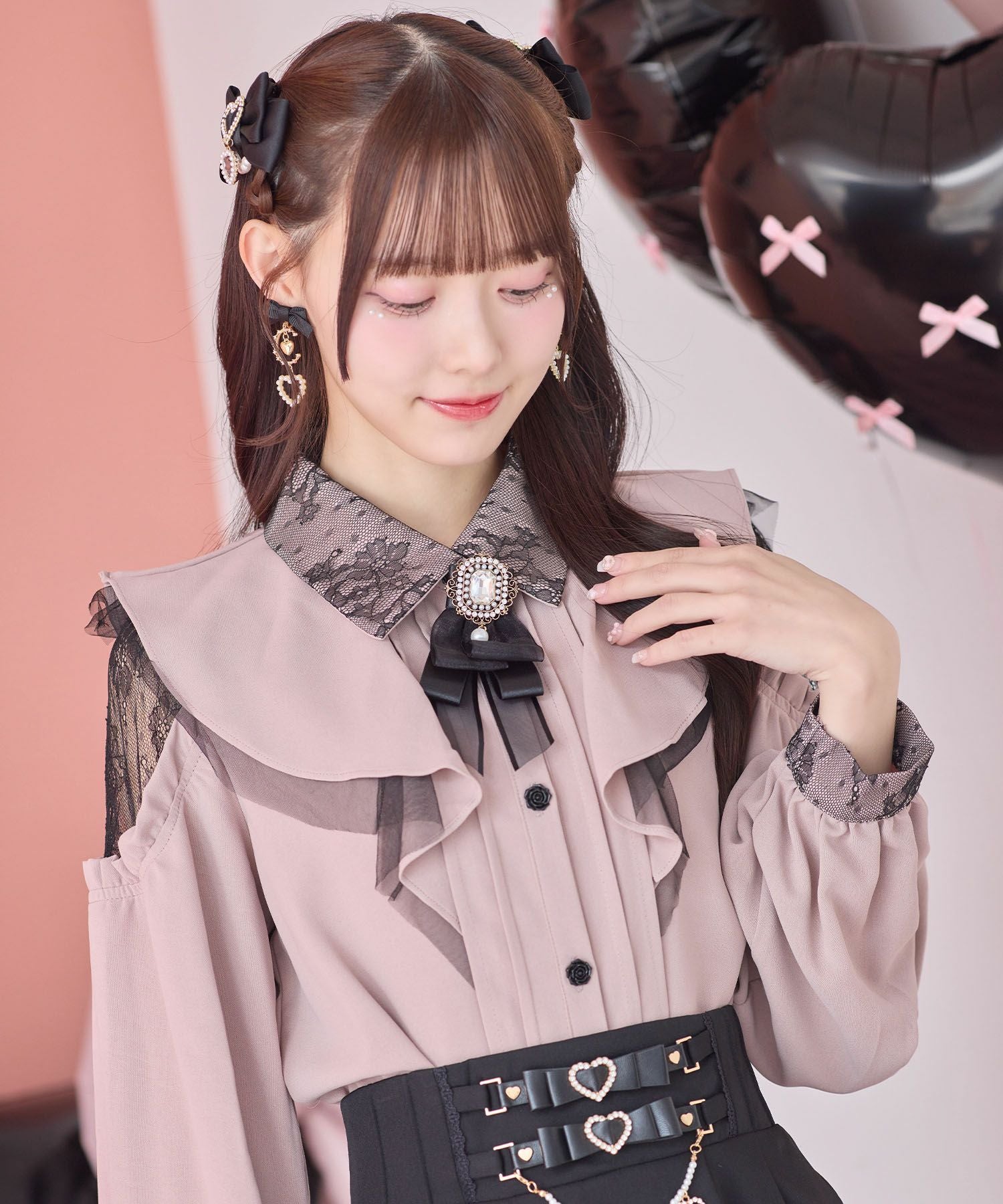 専用♡タグ付き新品♡アプワイザーリッシェ♡ラッフルリボンスリーブブラウス Apuweiser-riche - 専用♡タグ付き新品♡アプワイザーリッシェ