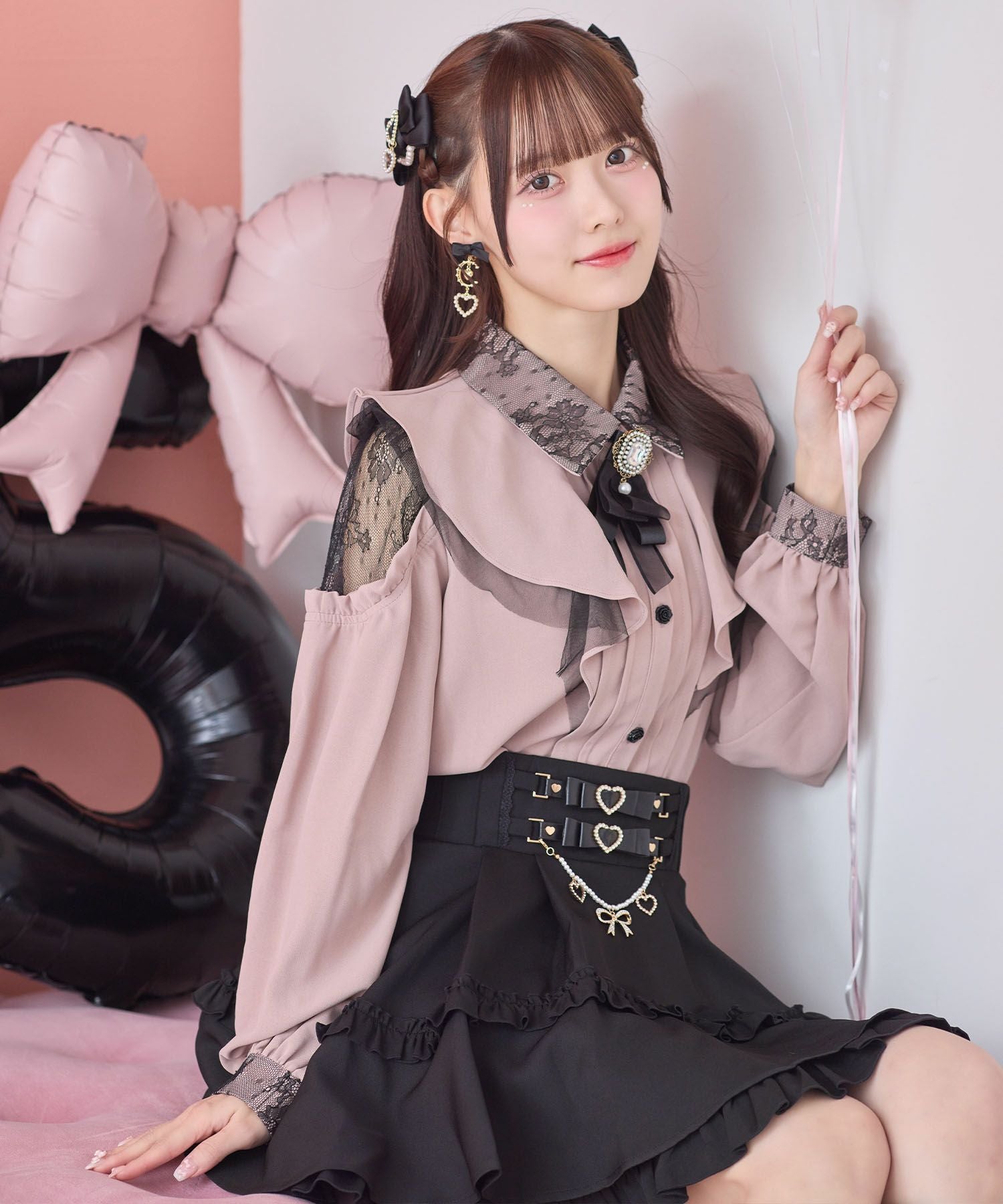 マチャット　メモリーラッフルブラウス　美品 machatt マチャットメモリーラッフルブラウス 【公式通販】