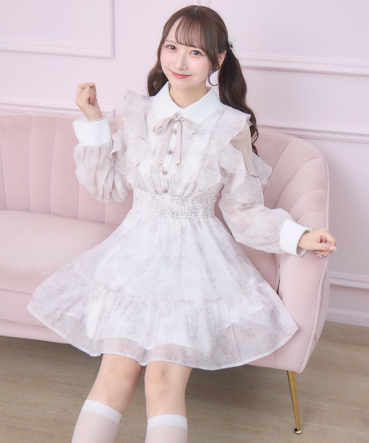 花柄ミニワンピース | Rlab store