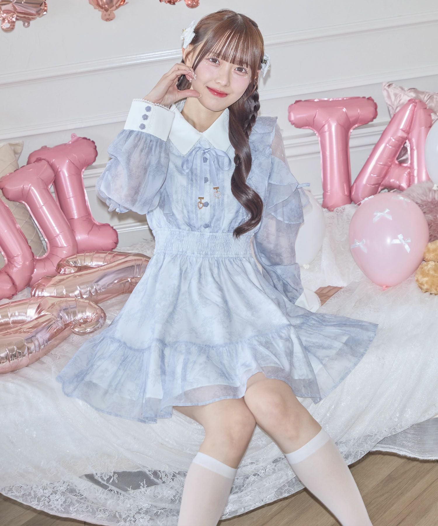 花柄ミニワンピース | Rlab store