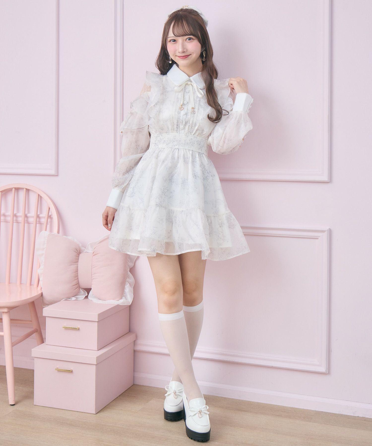 花柄ミニワンピース | Rlab store