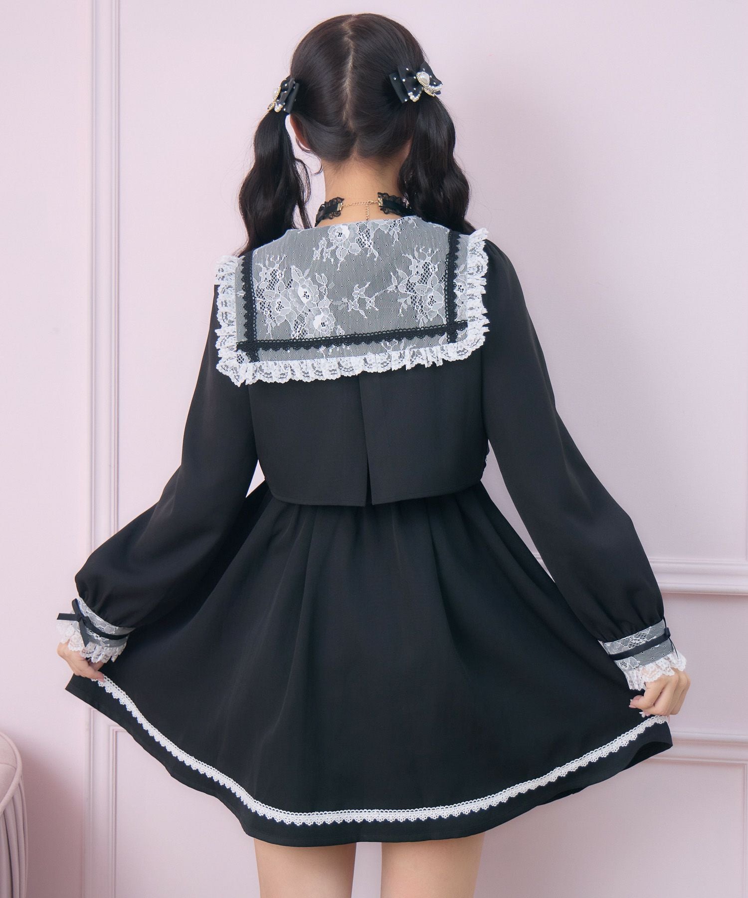 レイヤード配色セーラーワンピース | Rlab store