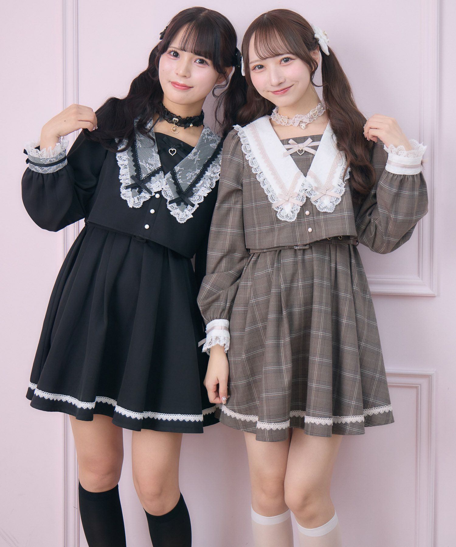 レイヤード配色セーラーワンピース | Rlab store