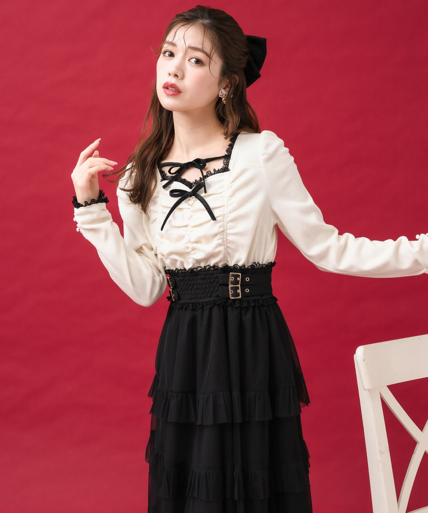 チュールティアードドッキングワンピース | Rlab store