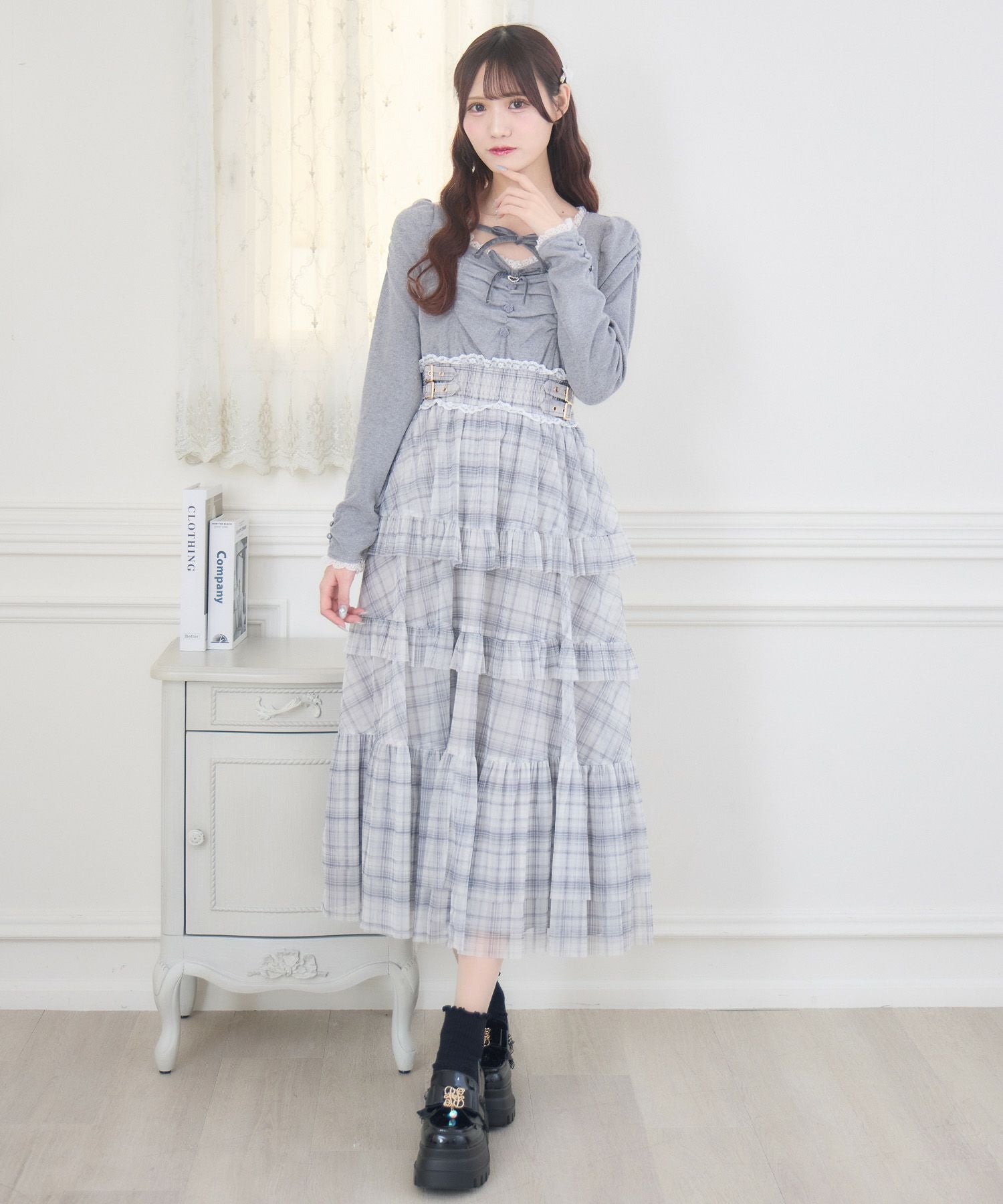 チュールティアードドッキングワンピース | Rlab store