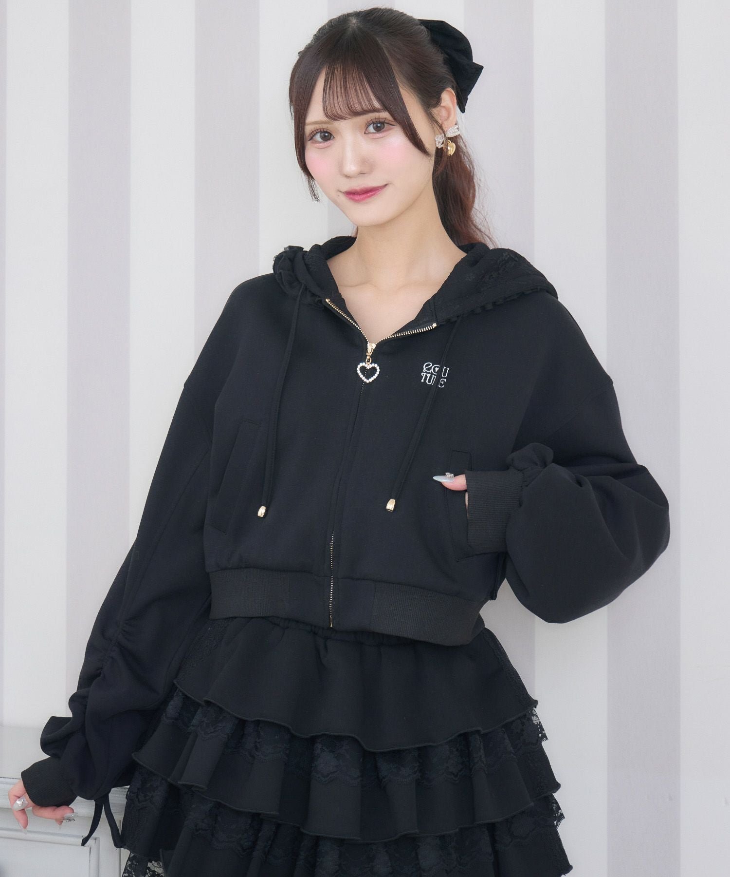フードフリルパーカー | Rlab store