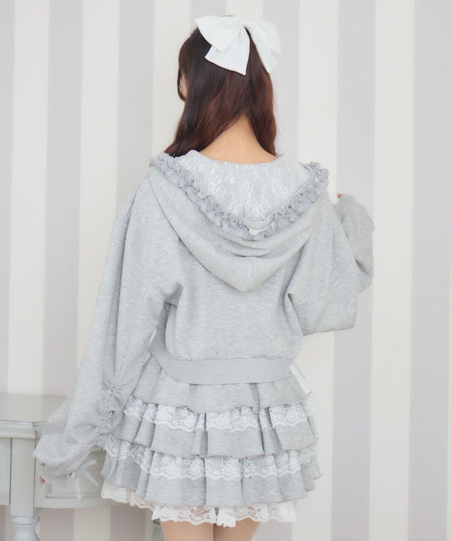 フードフリルパーカー | Rlab store