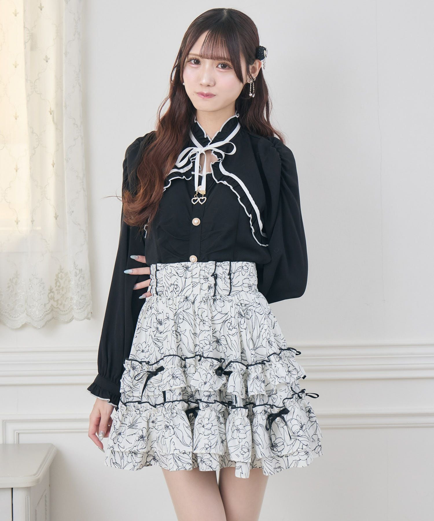 美品✨yori フラップ ブラウス ギャザー リボン ギャザーリボンブラウス | Rlab store