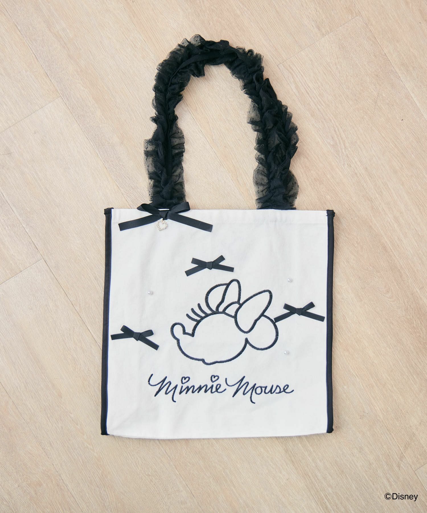 ミニーマウスデザイン刺繍トートバッグ | Rlab store