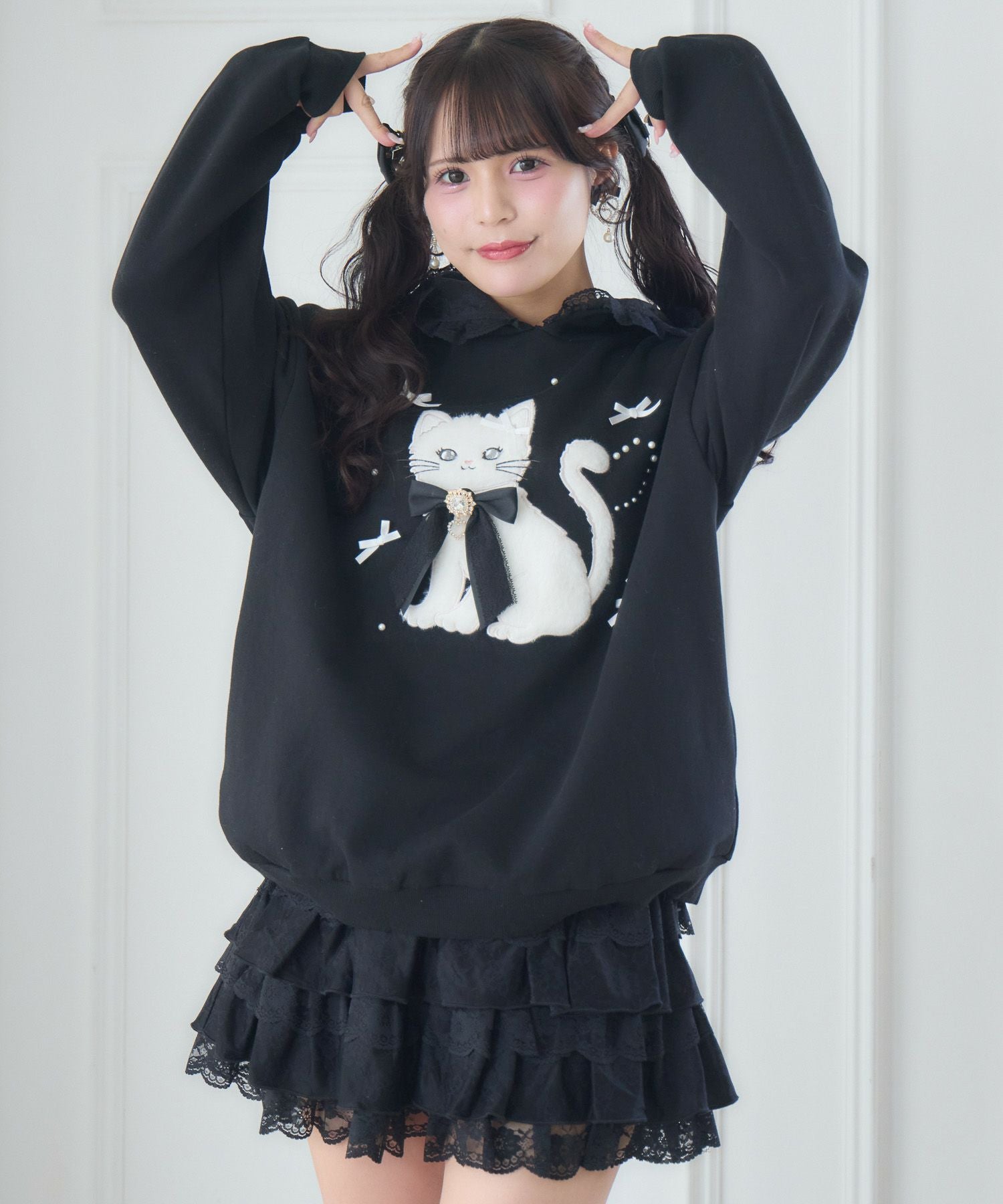 RibbonCatスウェットパーカー | Rlab store