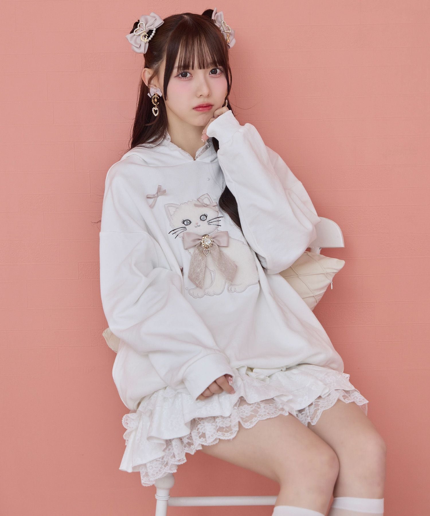 新品☆美品☆ラビットパーカー RE730 パーカー Cute Rabbit Hoodie / 可愛いラビットパーカー メンズ