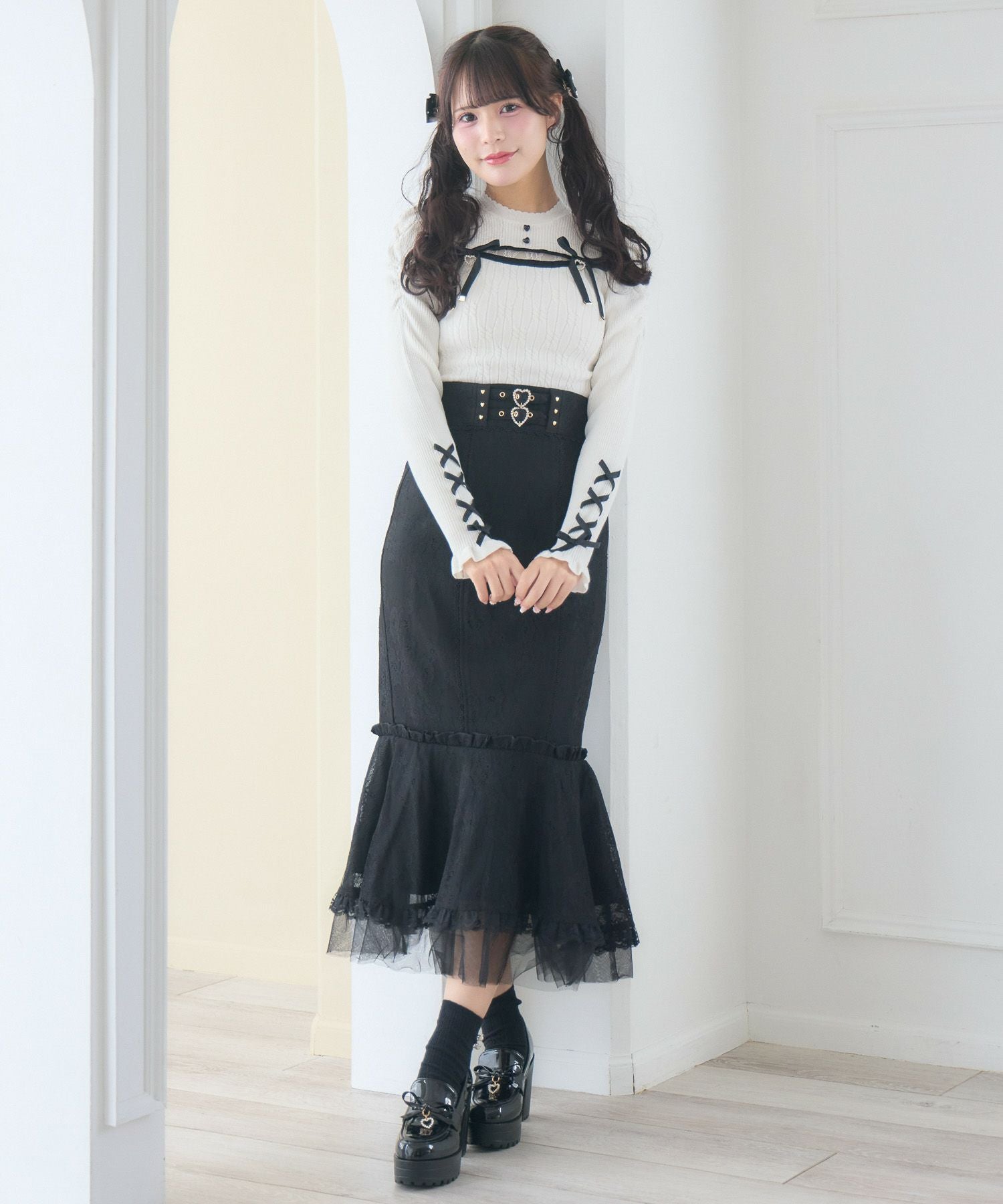 レースマーメイドロングスカート | Rlab store