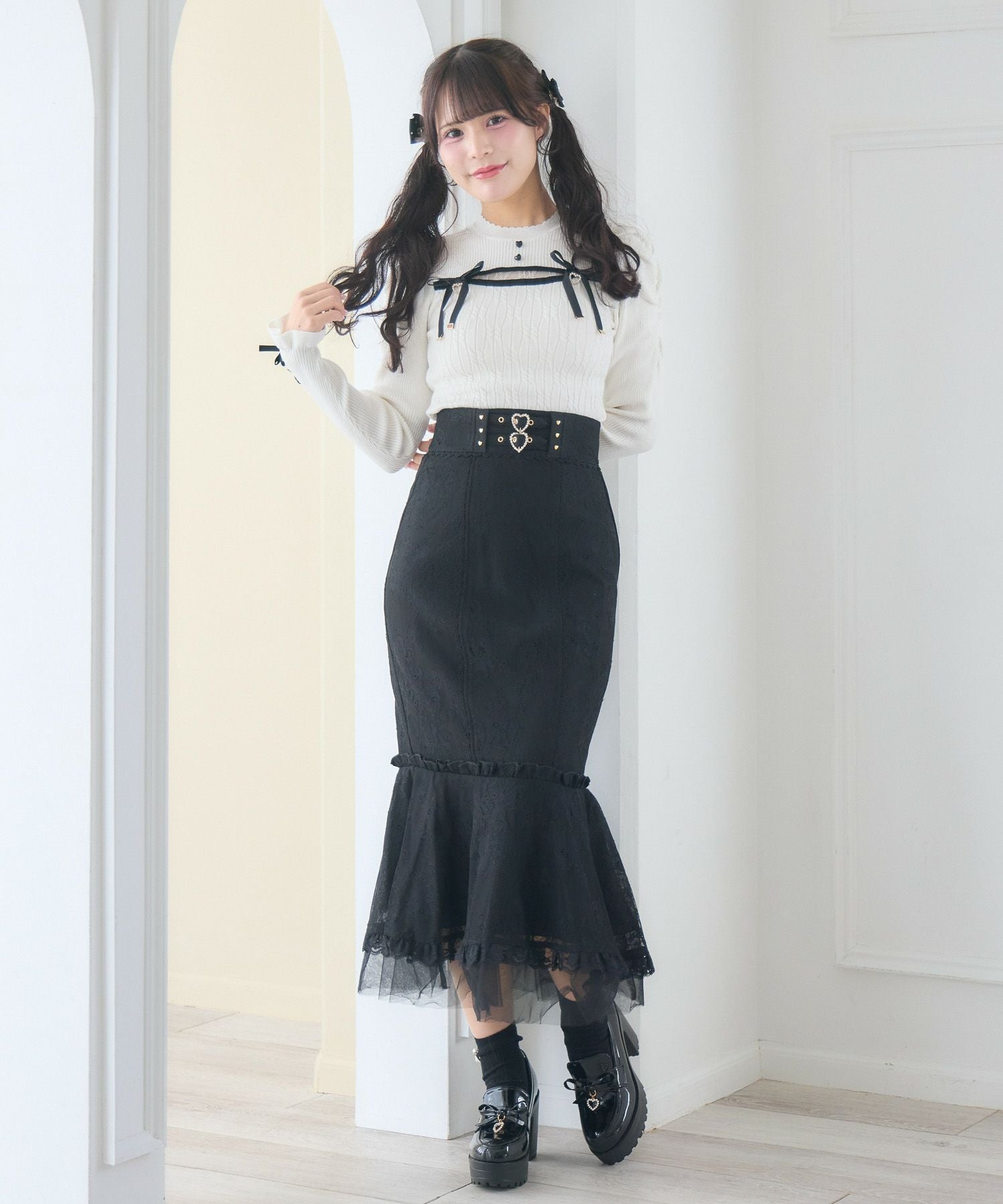 レースマーメイドロングスカート | Rlab store