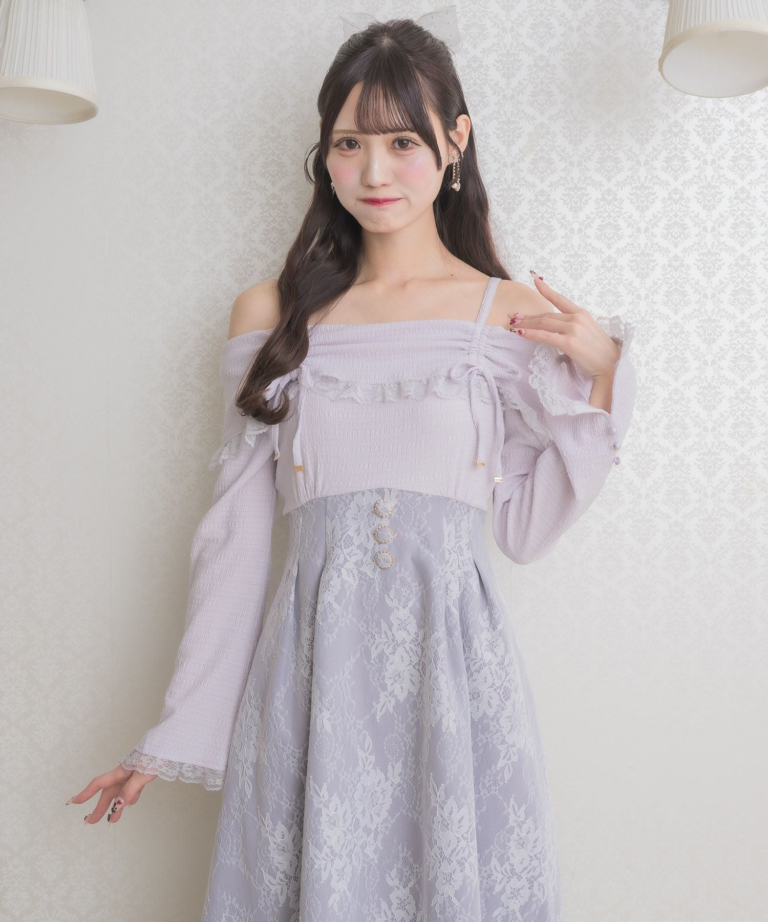 オフショルドッキングワンピース | Rlab store