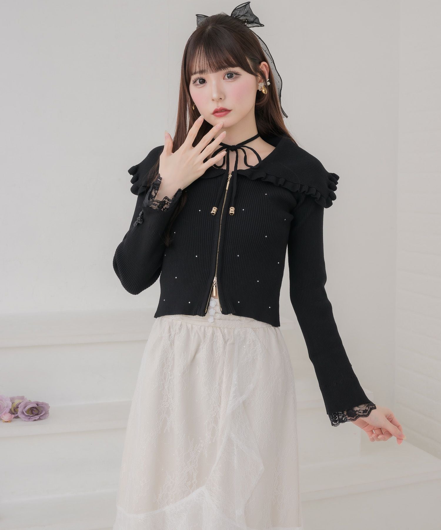 ビッグ衿ニットトップス | Rlab store
