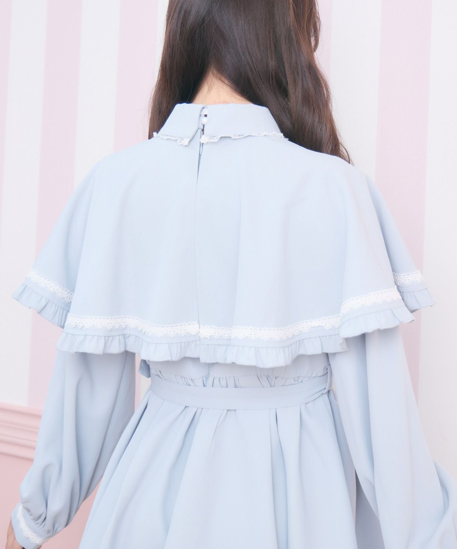 裾レースケープワンピース | Rlab store
