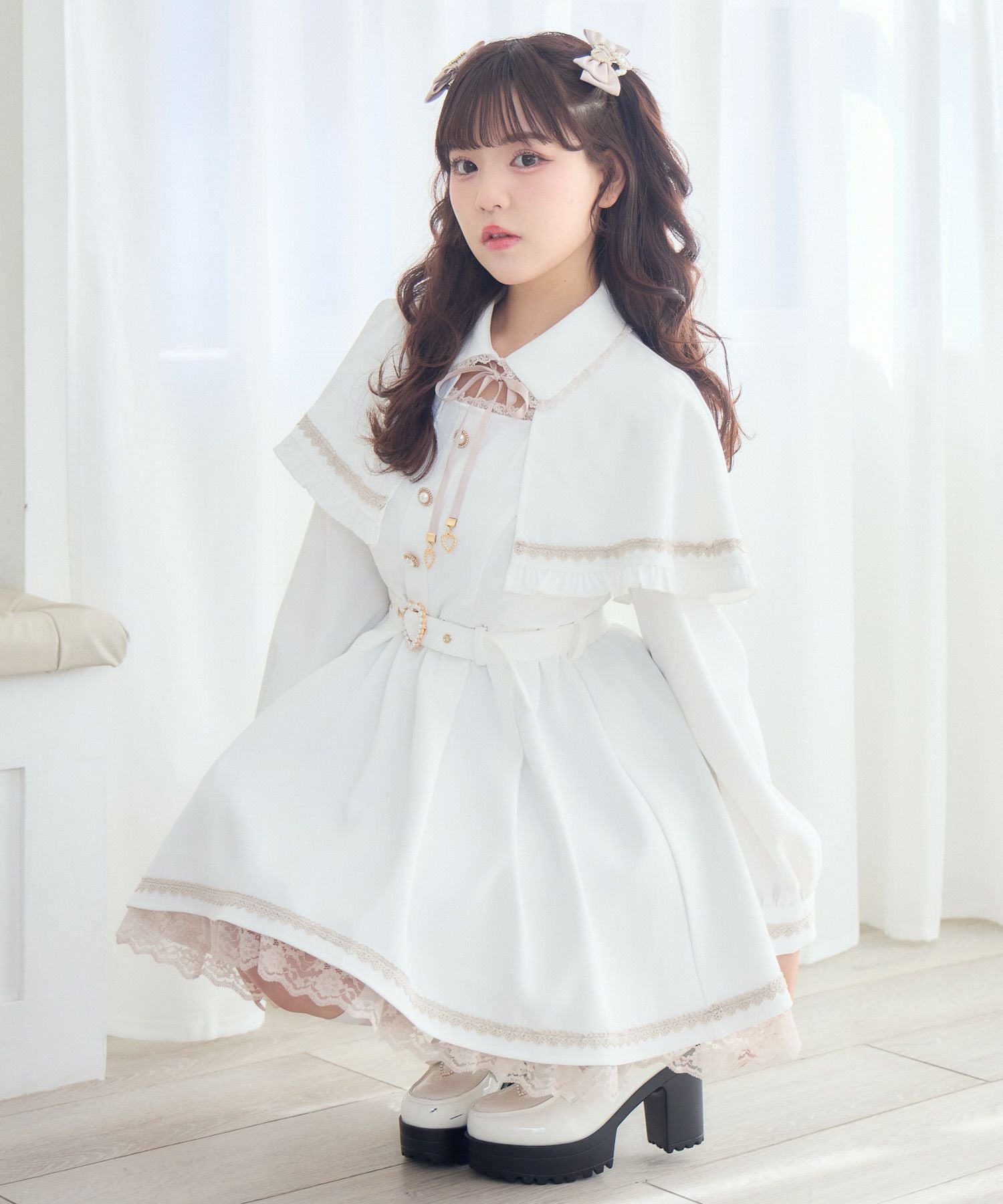 最終値下げ！リトシー アナ　なりきりワンピース　ドレス　ケープ　靴下3点セット 新品未使用】しまむら アナ雪 アナ ケープ ワンピース ソックス 3点