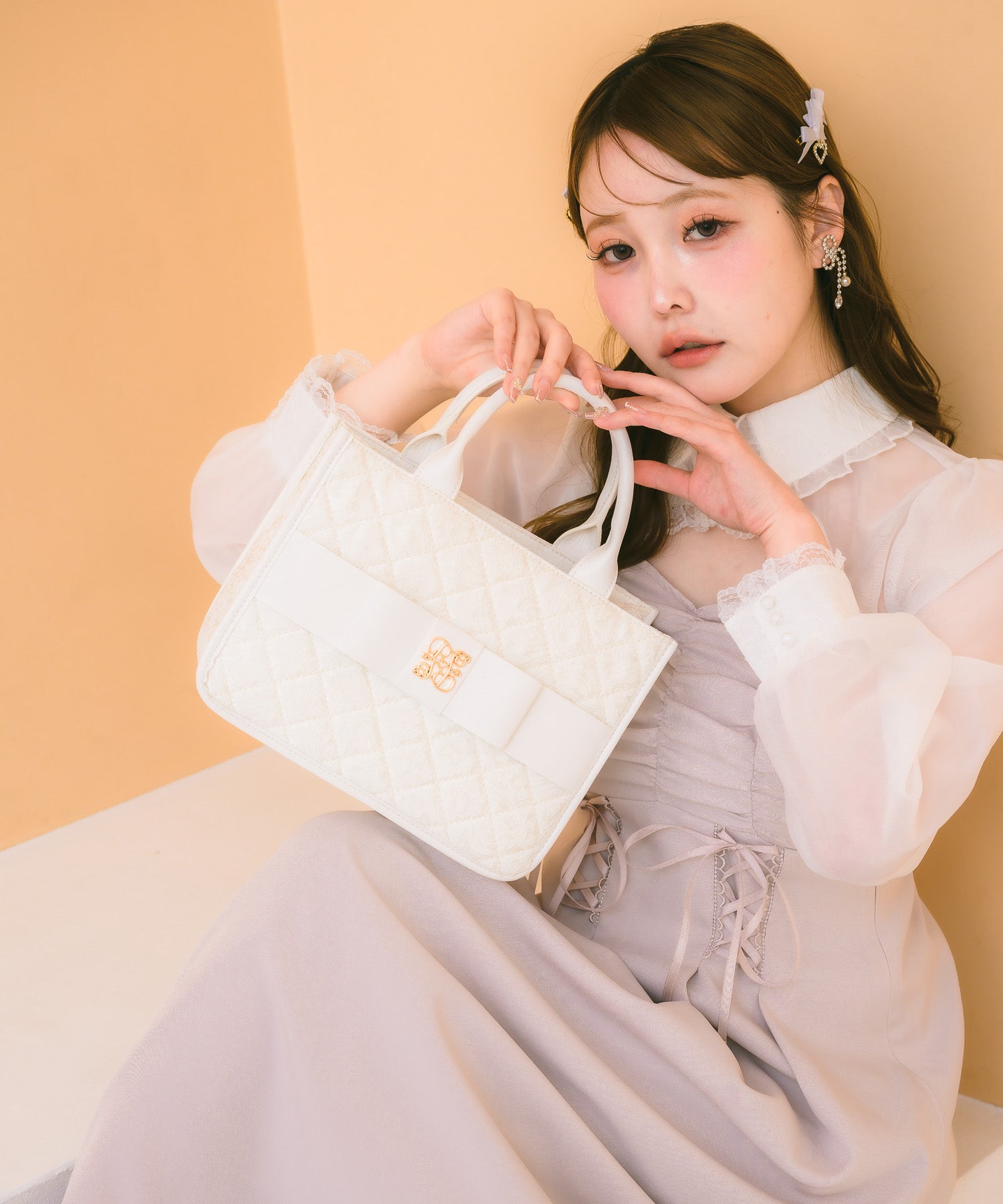 ジャガードリボンバッグ | Rlab store