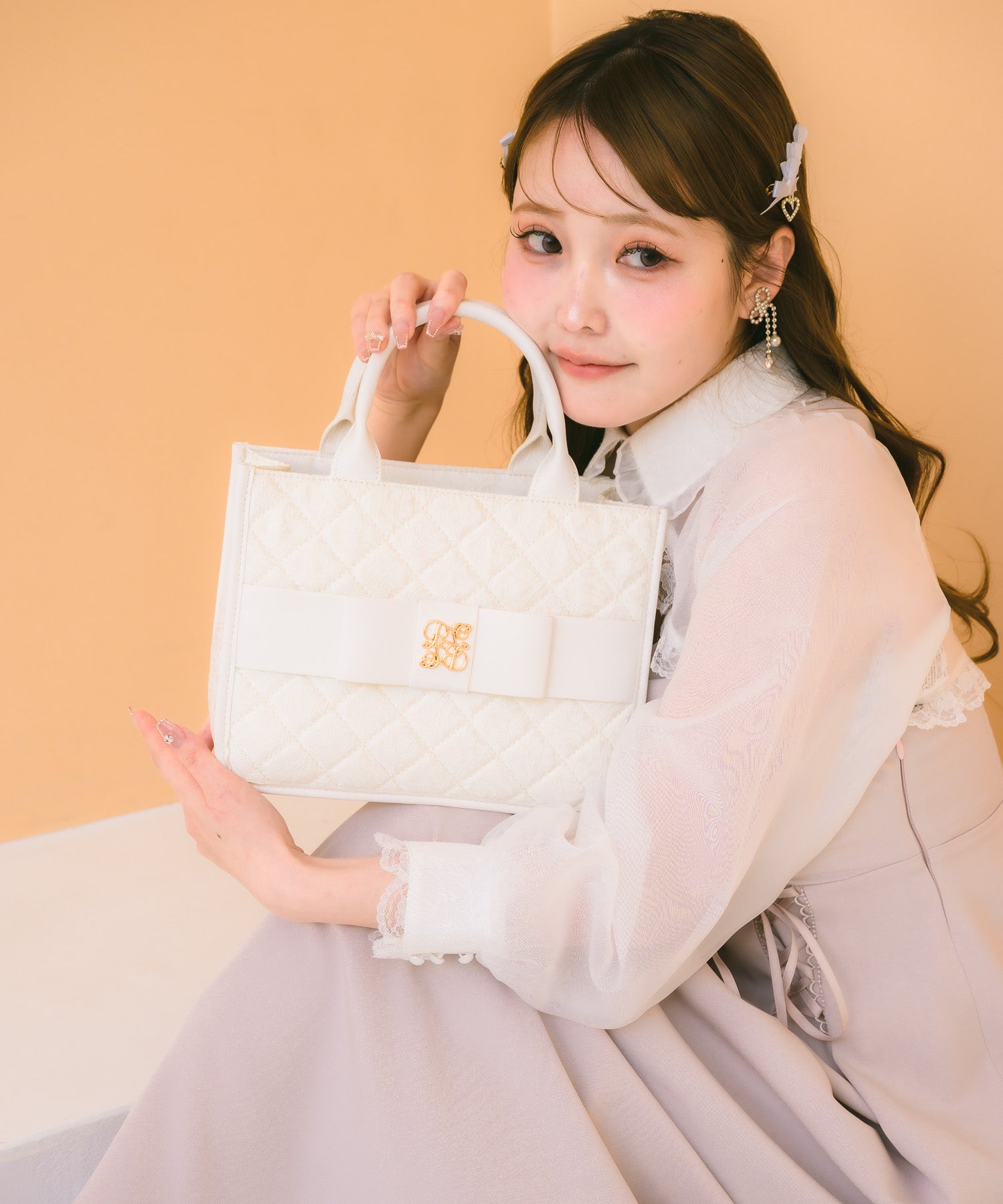 ジャガードリボンバッグ | Rlab store