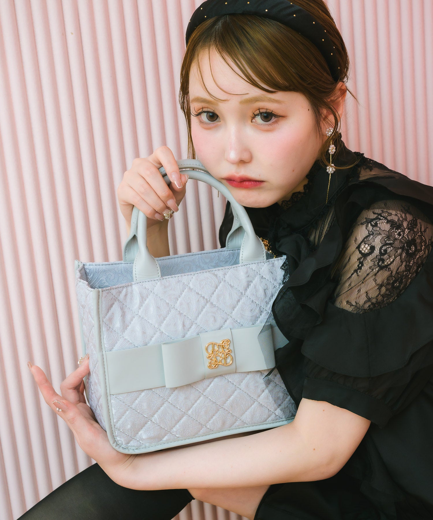 ジャガードリボンバッグ | Rlab store