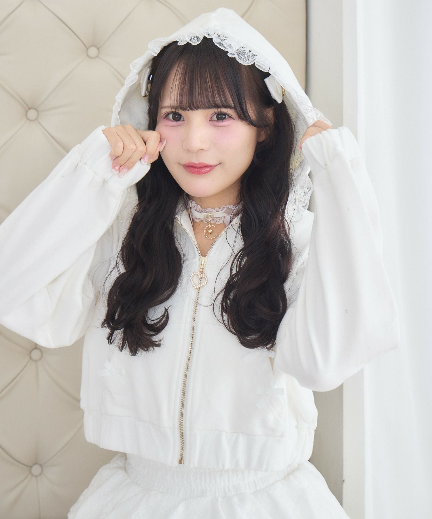 satoi フリルパーカー フリルショートパーカー | Rlab store