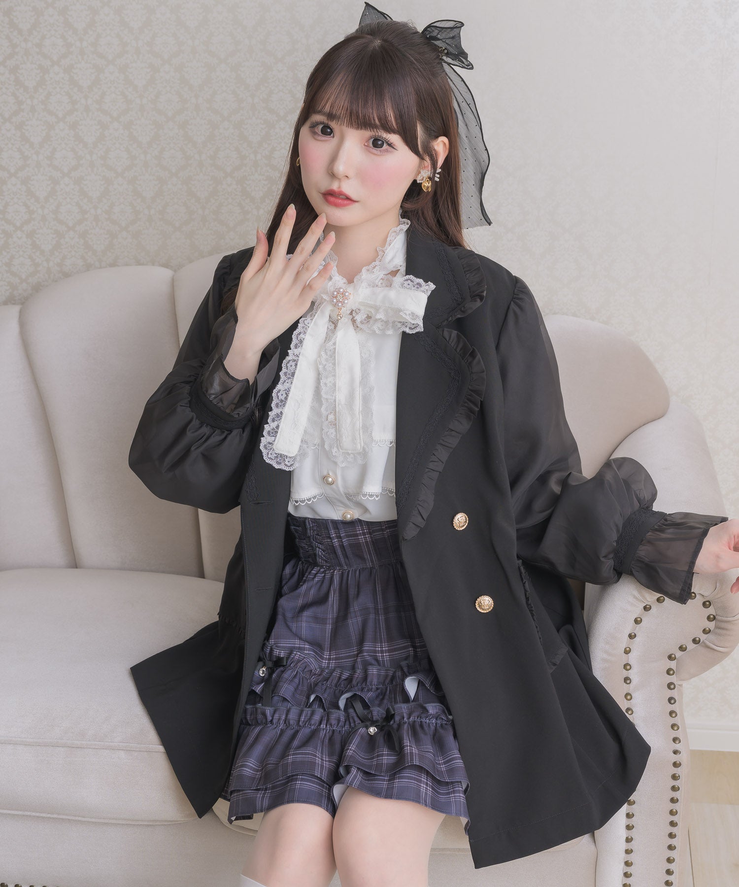 ストーンシアーリボンバレッタ | Rlab store