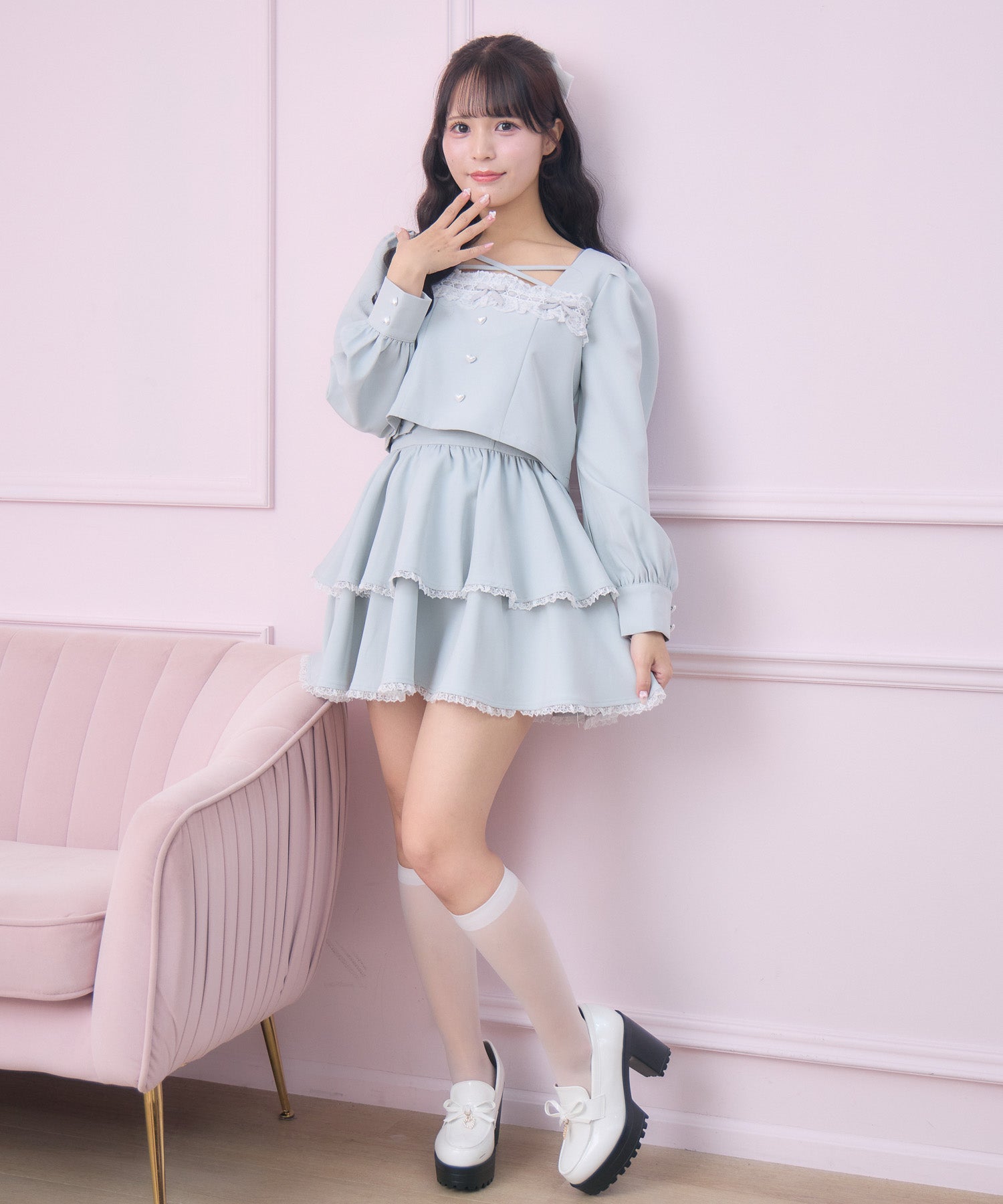 はしごレースティアードセットアップ | Rlab store
