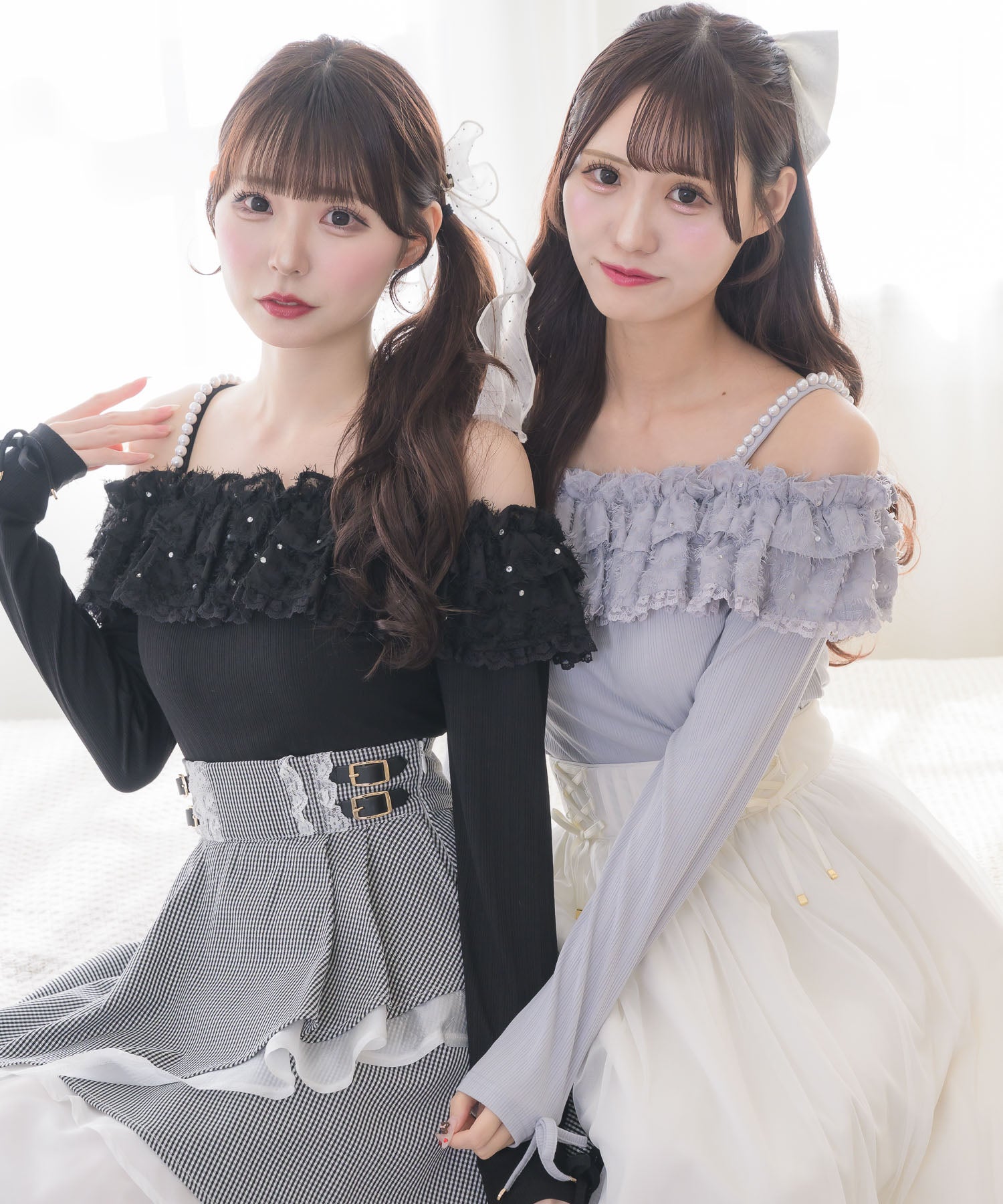 rady 9936円 SALE レーススリーブオフショルトップス ホワイト ベルスリーブレースオフショルトップス – WEGO ONLINE STORE