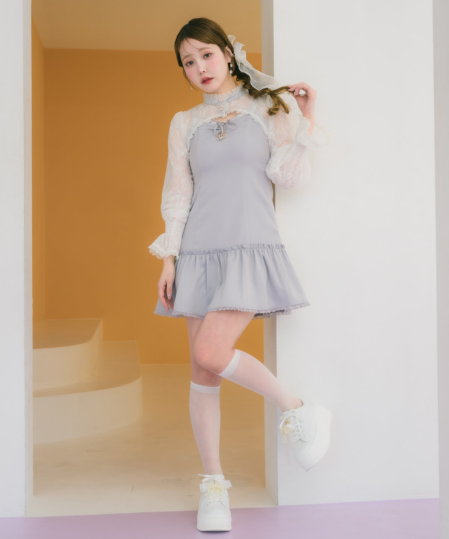 レースボレロ×キャミワンピース | Rlab store