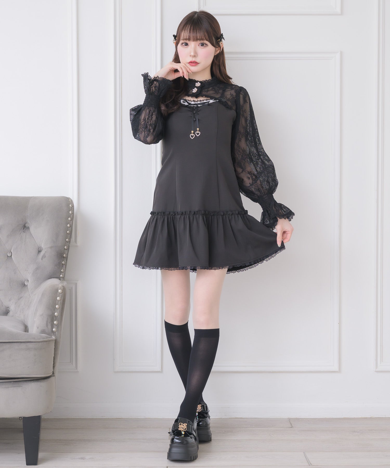 レースボレロ×キャミワンピース | Rlab store