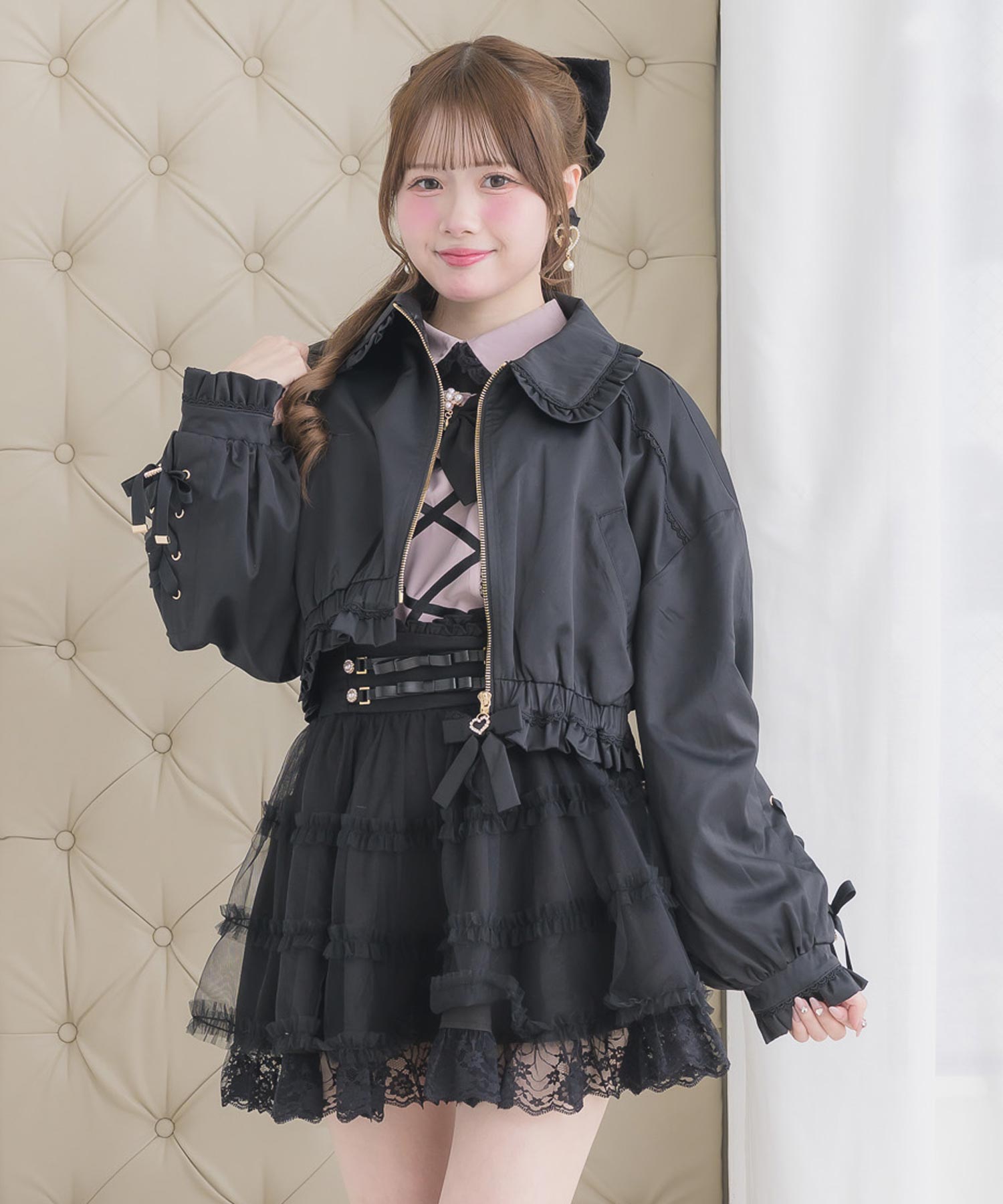 レースアップブルゾン | Rlab store