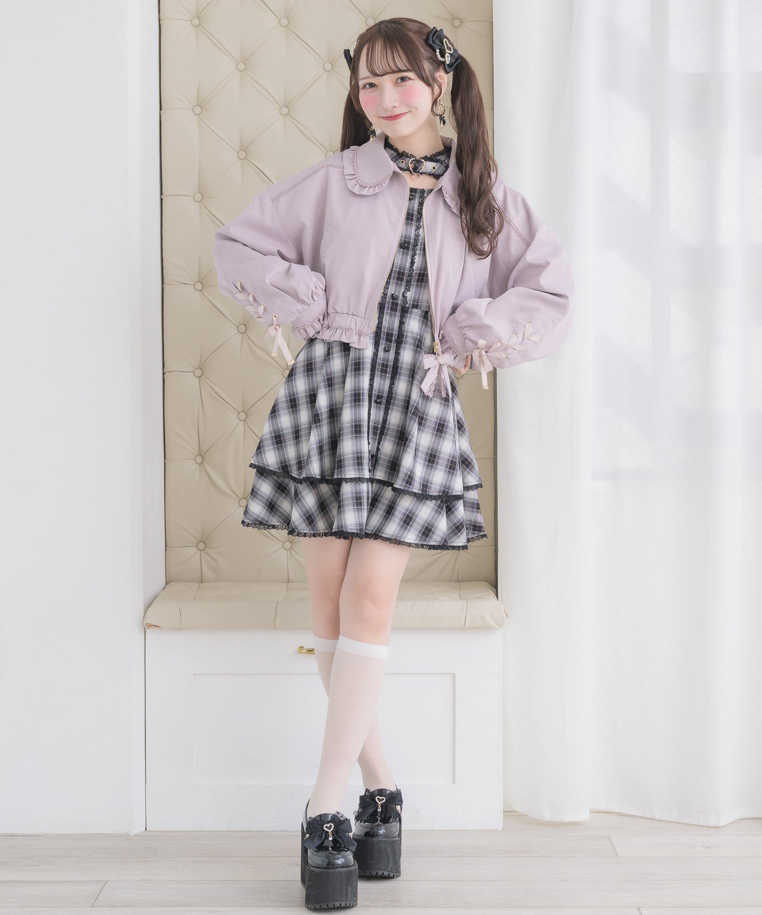 レースアップブルゾン | Rlab store