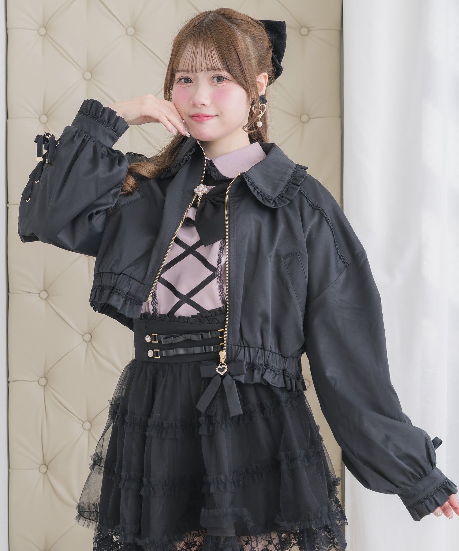 レースアップブルゾン | Rlab store