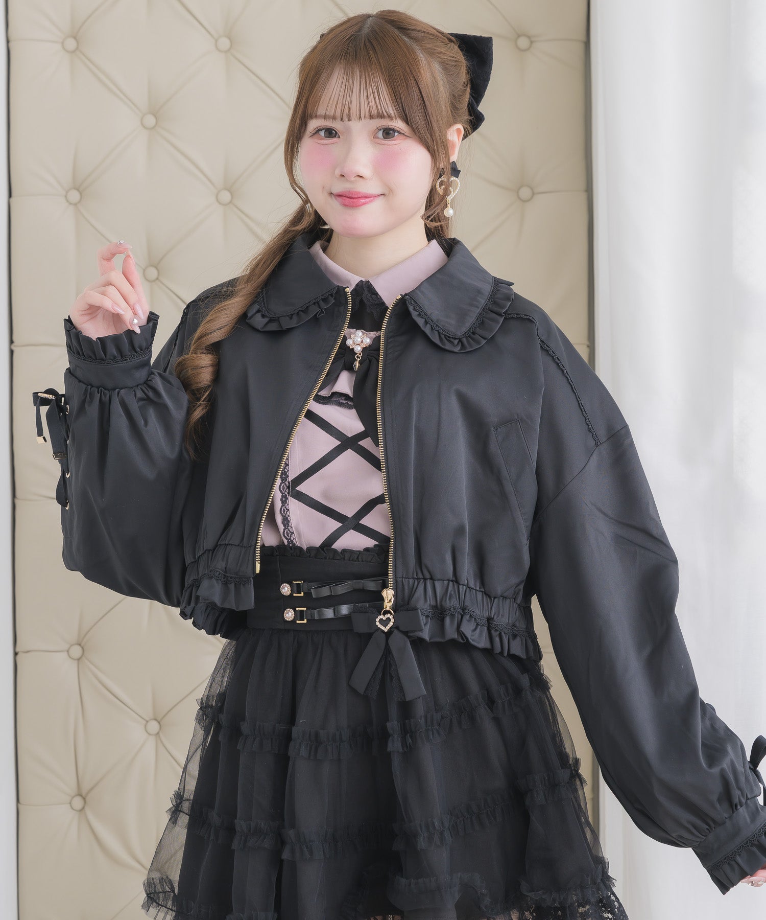 レースアップブルゾン | Rlab store