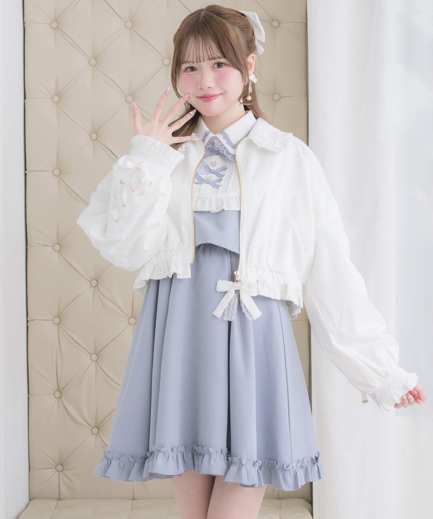 レースアップブルゾン | Rlab store