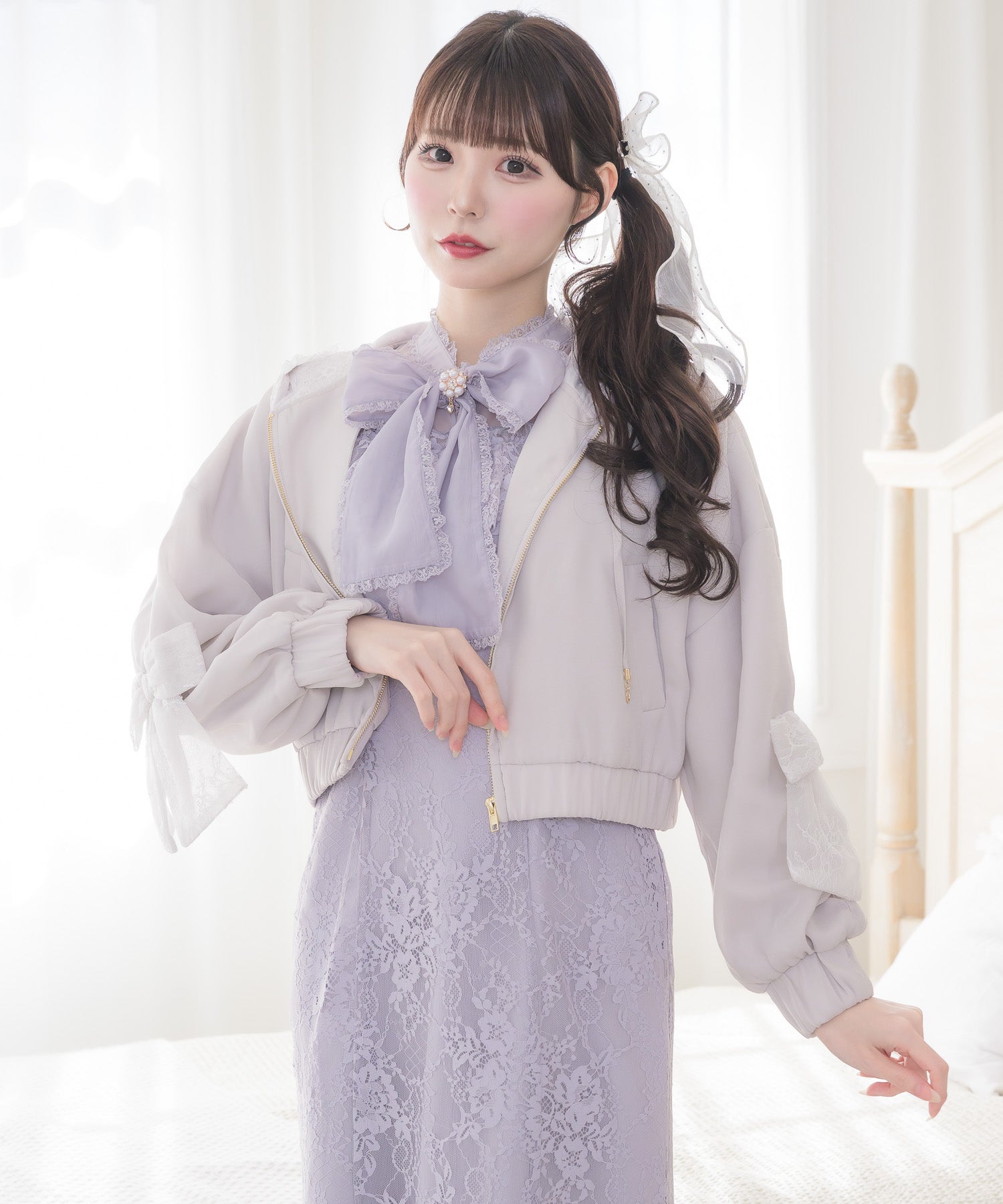 レリアン　近年モデル　シアーパーカー　ブルゾン　11号 シアーパーカーブルゾン | Rlab store