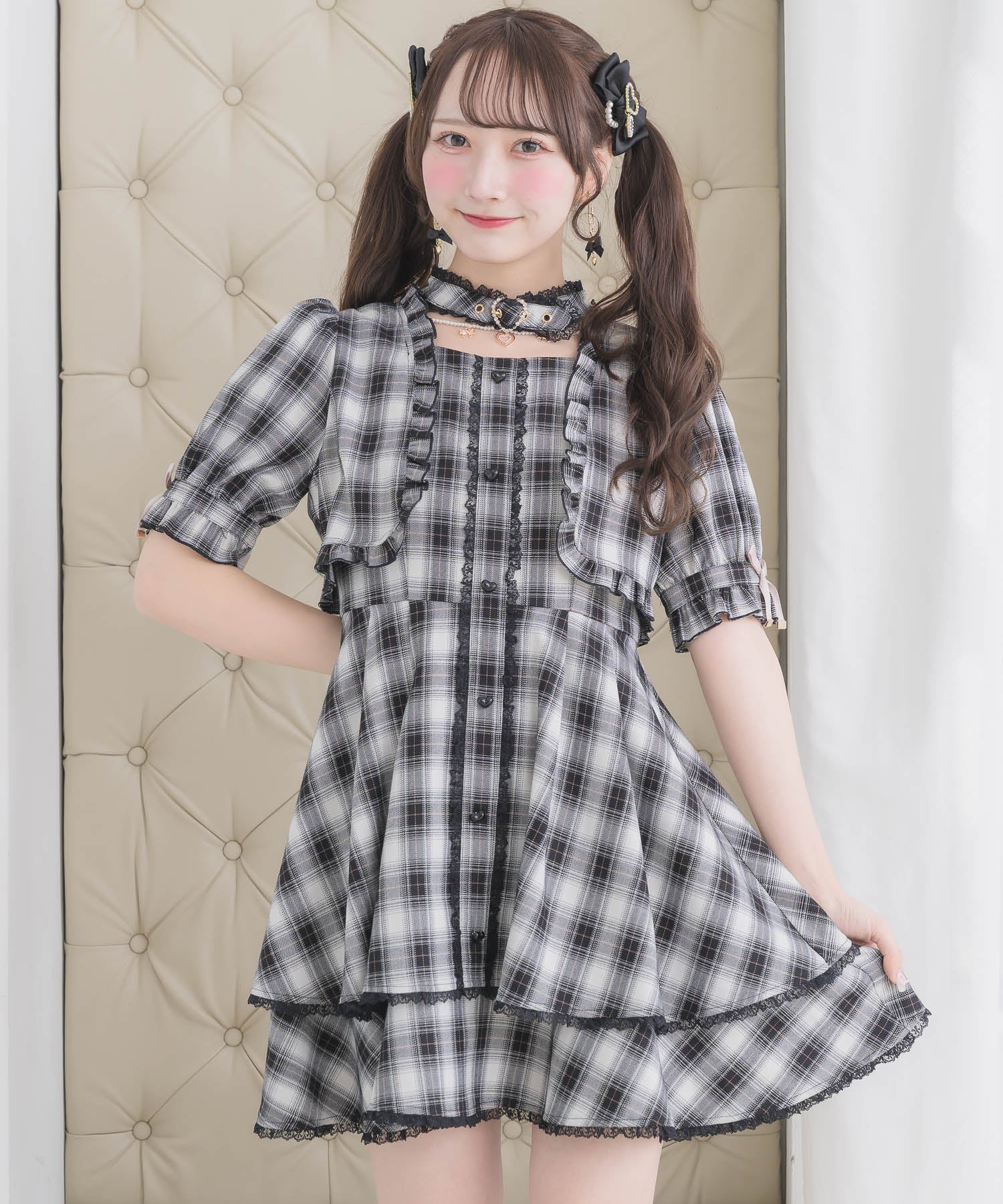 ハートバックルボレロ風ワンピース | Rlab store