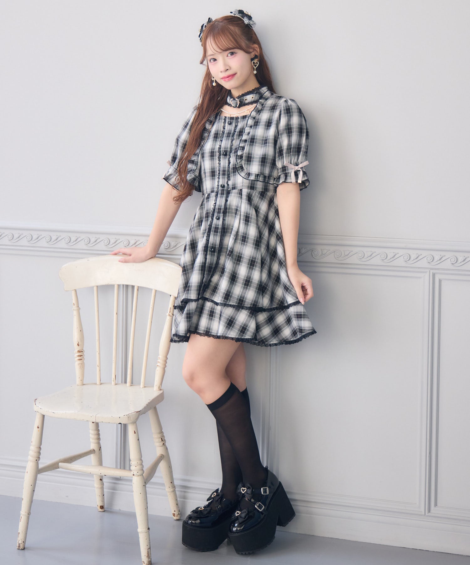 ハートバックルボレロ風ワンピース | Rlab store
