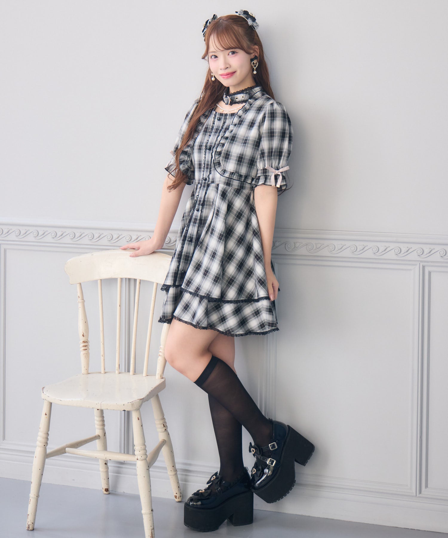 ハートバックルボレロ風ワンピース | Rlab store