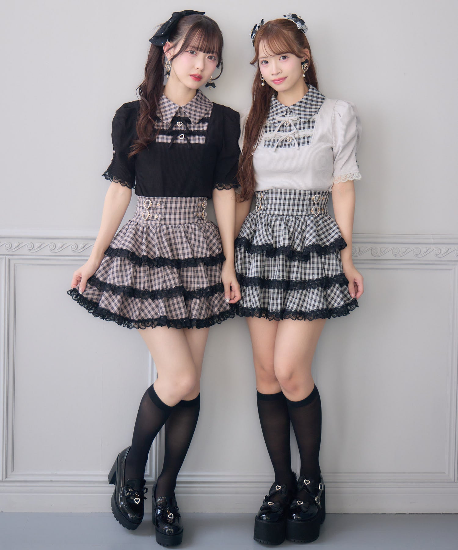 キラキラビジューティアードスカート | Rlab store