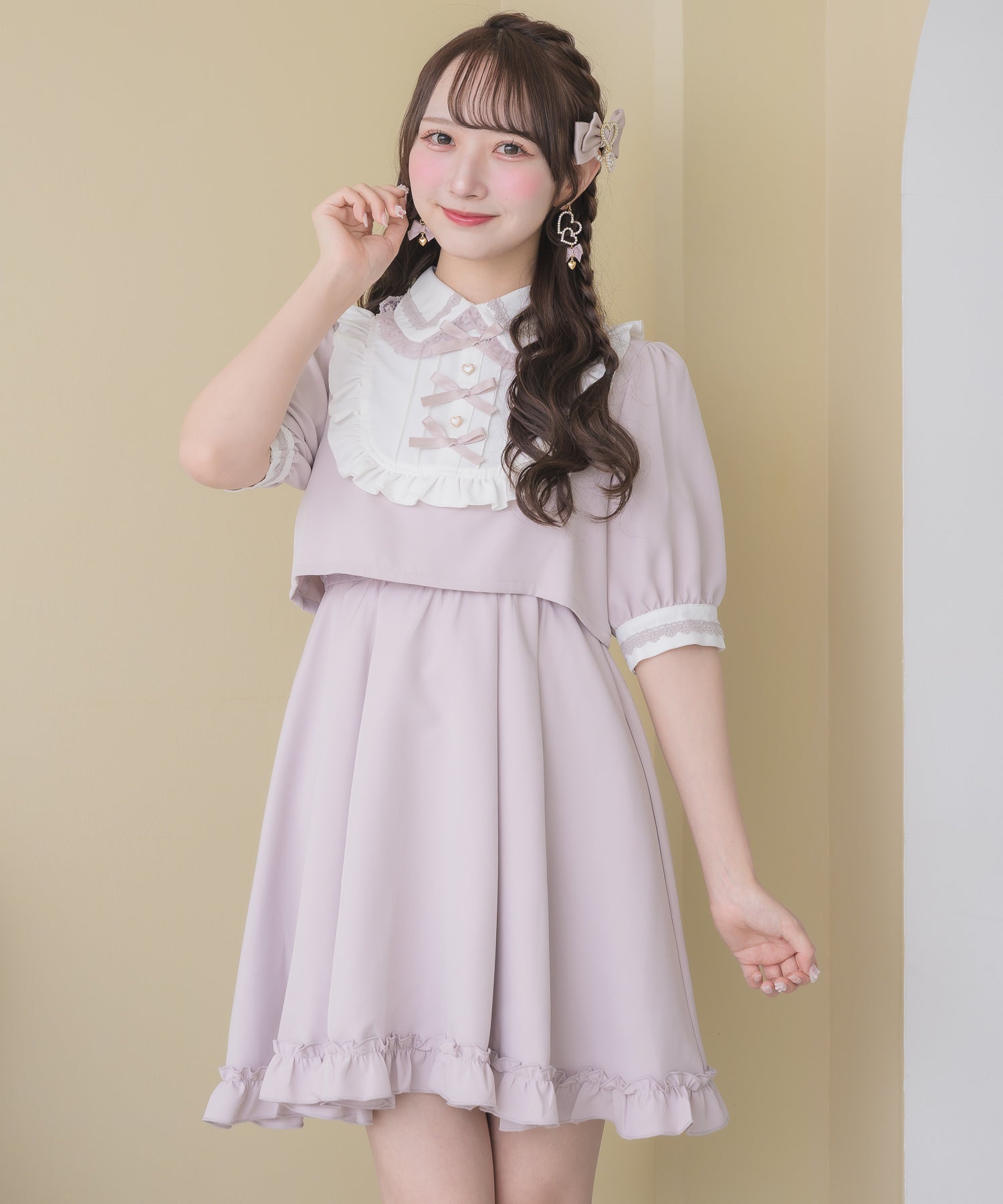 トリプルリボンデザインワンピース | Rlab store