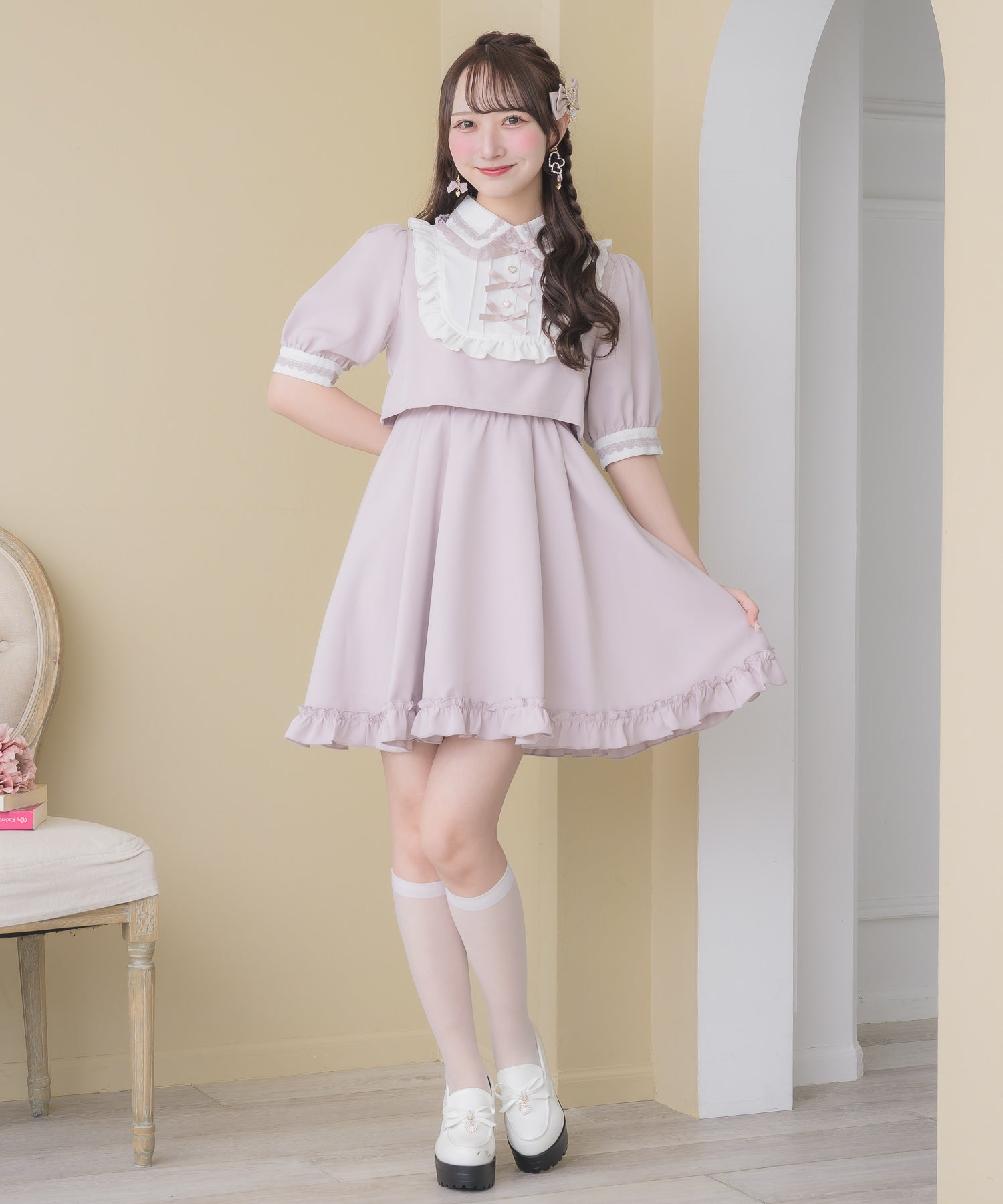 トリプルリボンデザインワンピース | Rlab store