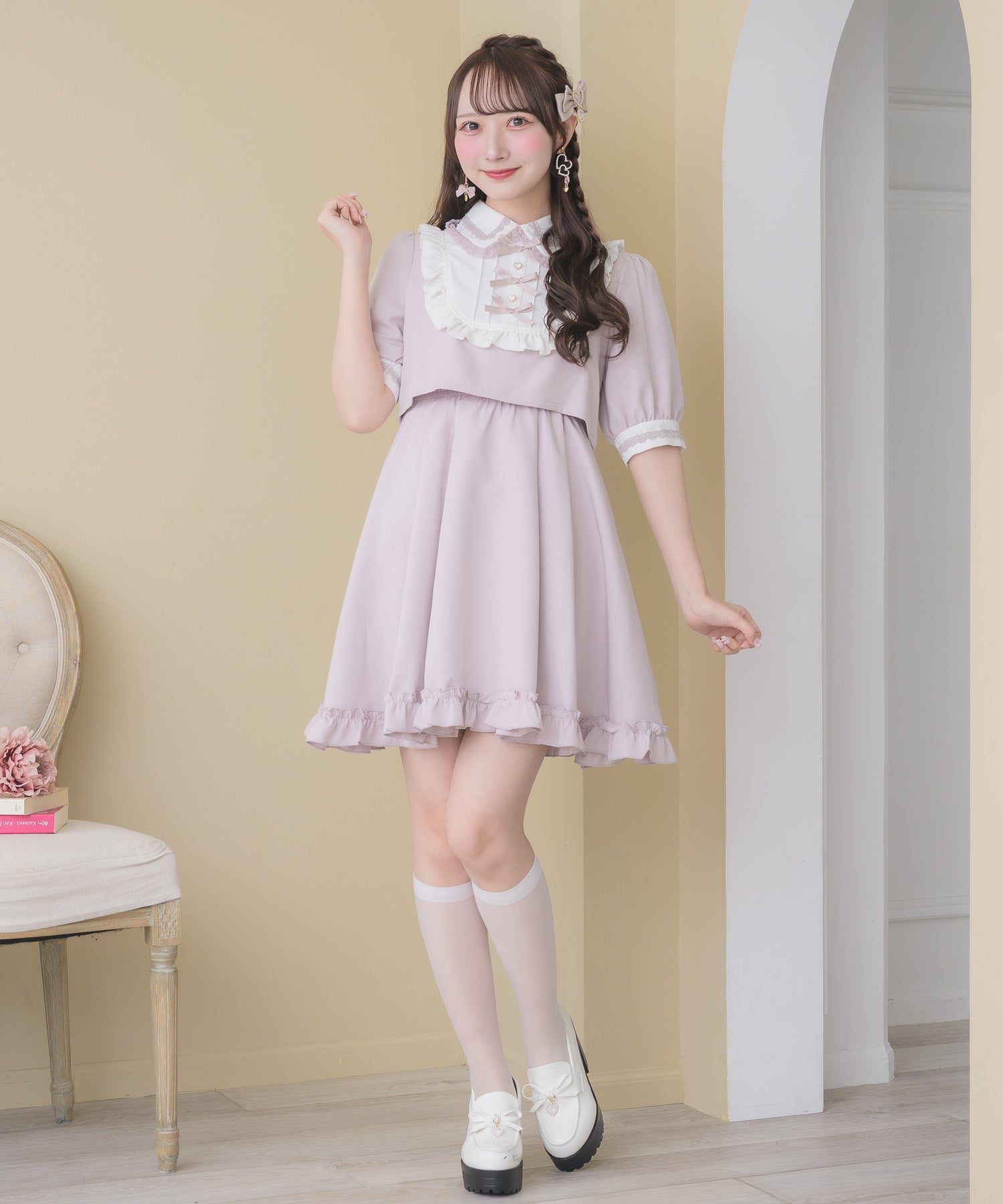 トリプルリボンデザインワンピース | Rlab store
